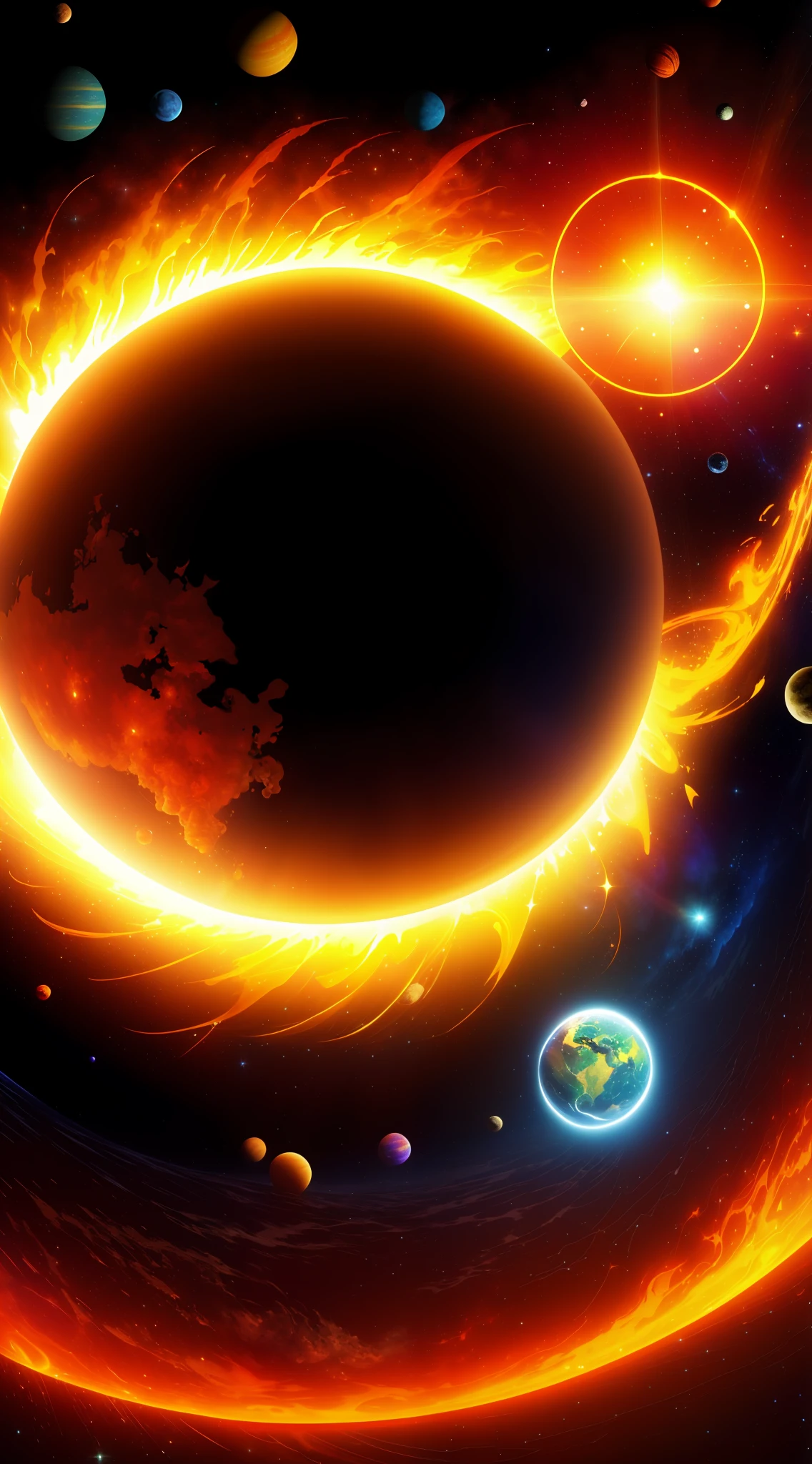 In the beginning, the universe emerged from a singularity, rapidly expanding in an event known as the Big Bang. Over 13.8 billion years, cosmic inflation gave rise to galaxies, weaving a cosmic tapestry from countless shining stars. The formations of elements led to complex molecules, birthed from stellar crucibles, igniting life's genesis. Evolution sculpted planets like Earth as diverse incubators for innumerable species. Gravity tugged all matter inexorably, swirling celestial bodies in an endless cosmic dance. Mysteries abound, from the enigmatic dark matter to enthralling quantum phenomena, as the universe whispers its secrets throughout eternity.