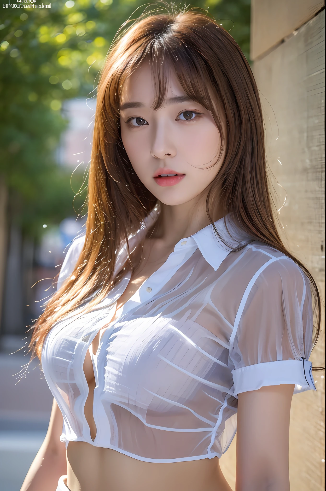 (Best Quality, 8k, 32k, Masterpiece, UHD: 1.3), Attractive Japan Woman Pictures, One Girl, (Big: 1.0), Abs, Perfect Body, (Transparent Shirt: 1.1), Ultra Detailed Face, Detailed Lips, Fine Eyes, Double Eyelids