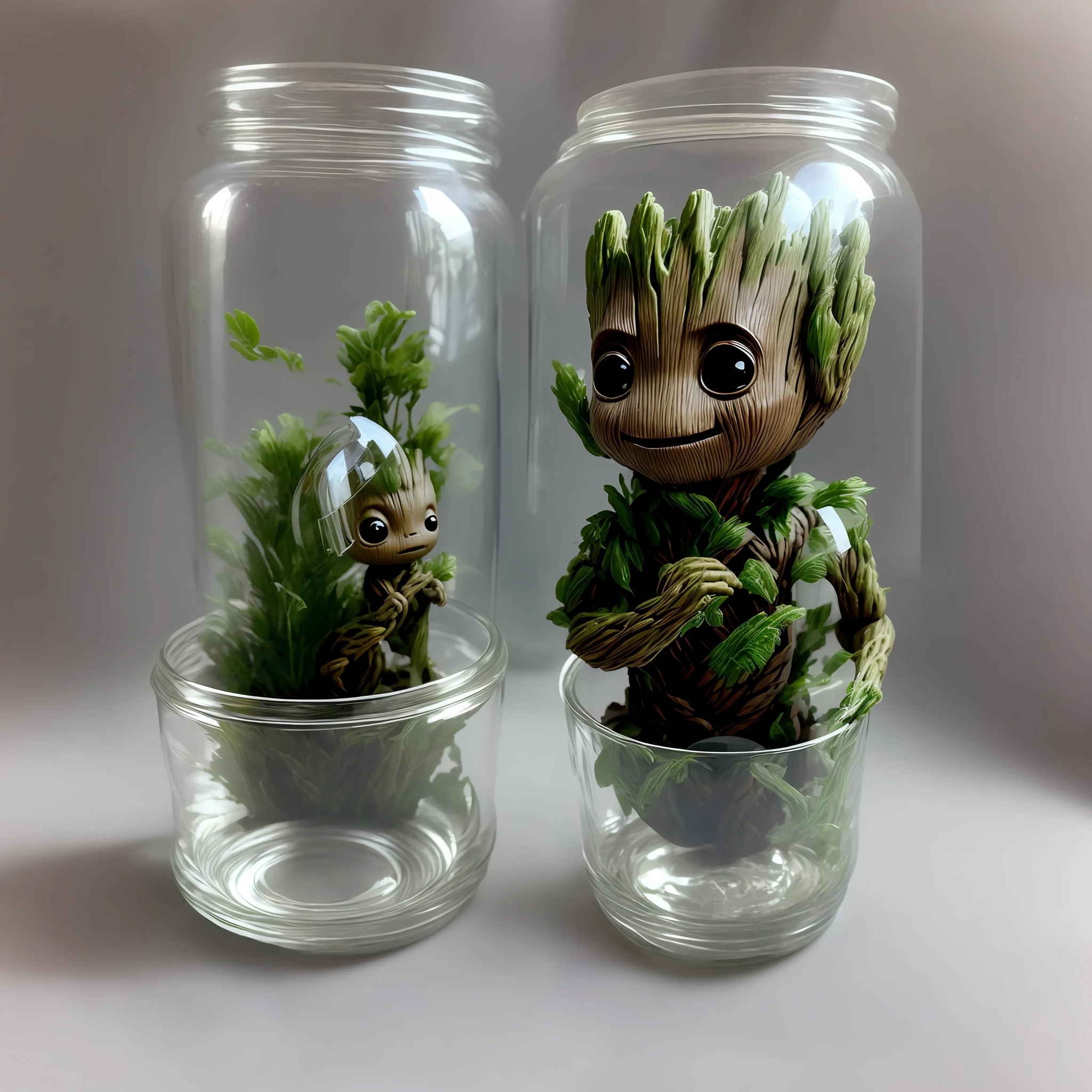 Baby Groot Guardians of the Galaxy
Inside a glass jar