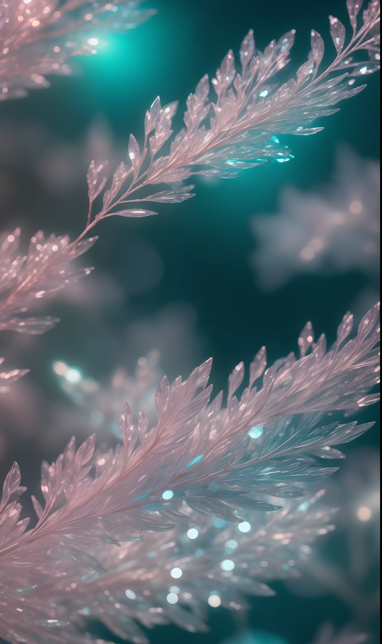 Crystal fantasy, close-up, countless crystal feathers flutter in the air,
fantasy, galaxy, transparent, shallow depth of field, jade bokeh, sparkling, sparkling, stunning, colorful,
Magical Photography, Dramatic Lighting, Photorealism, Ultra Detail, 4K, Depth of Field, High Resolution