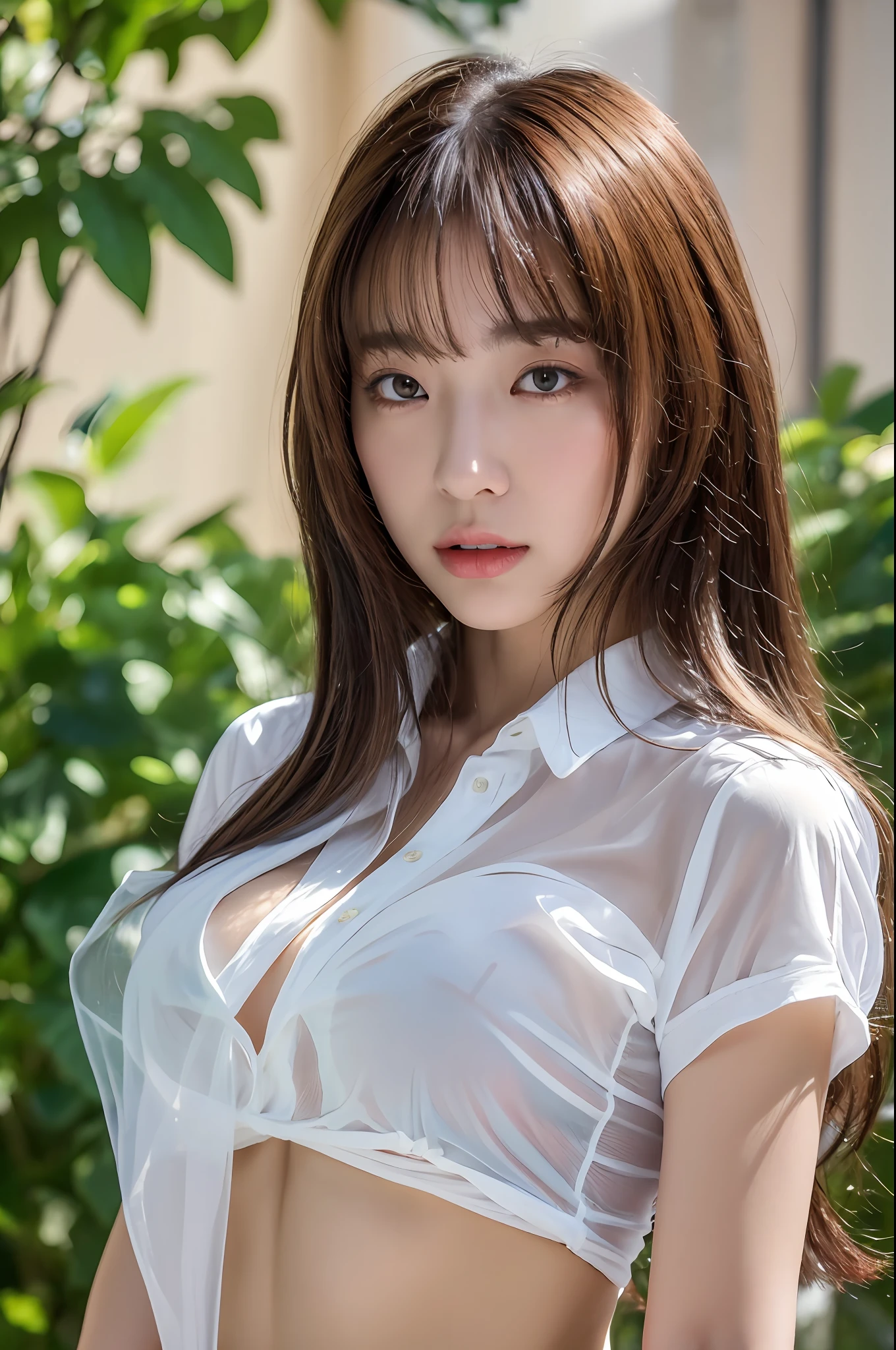 (Best Quality, 8k, 32k, Masterpiece, UHD: 1.3), Attractive Japan Woman Pictures, One Girl, (Big: 1.0), Abs, Perfect Body, (Transparent Shirt: 1.1), Ultra Detailed Face, Detailed Lips, Fine Eyes, Double Eyelids