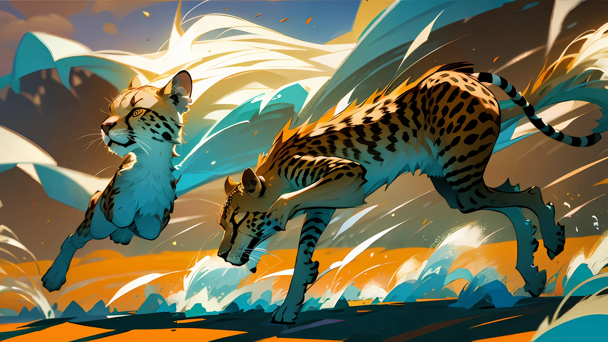 cheetah chasing a gazelle at high speed --auto --s2