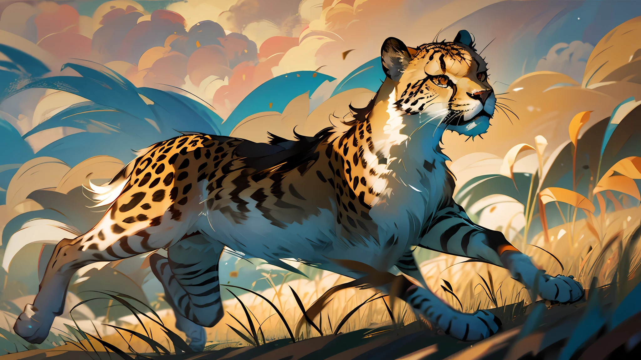 cheetah chasing a gazelle at high speed --auto --s2