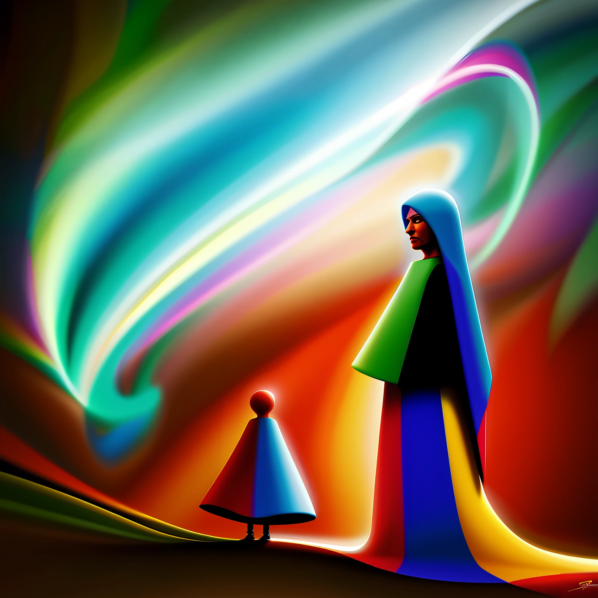 (digital painting), (best quality), a cover for a progressive rock album named "Disillusion"