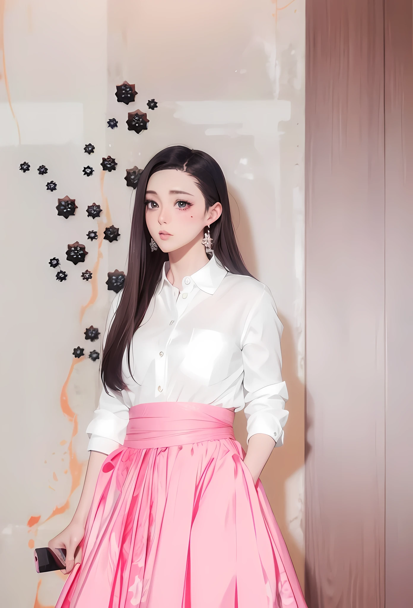 Solo, manga, anime style, face burn, fan Bingbing, 8K, HD
