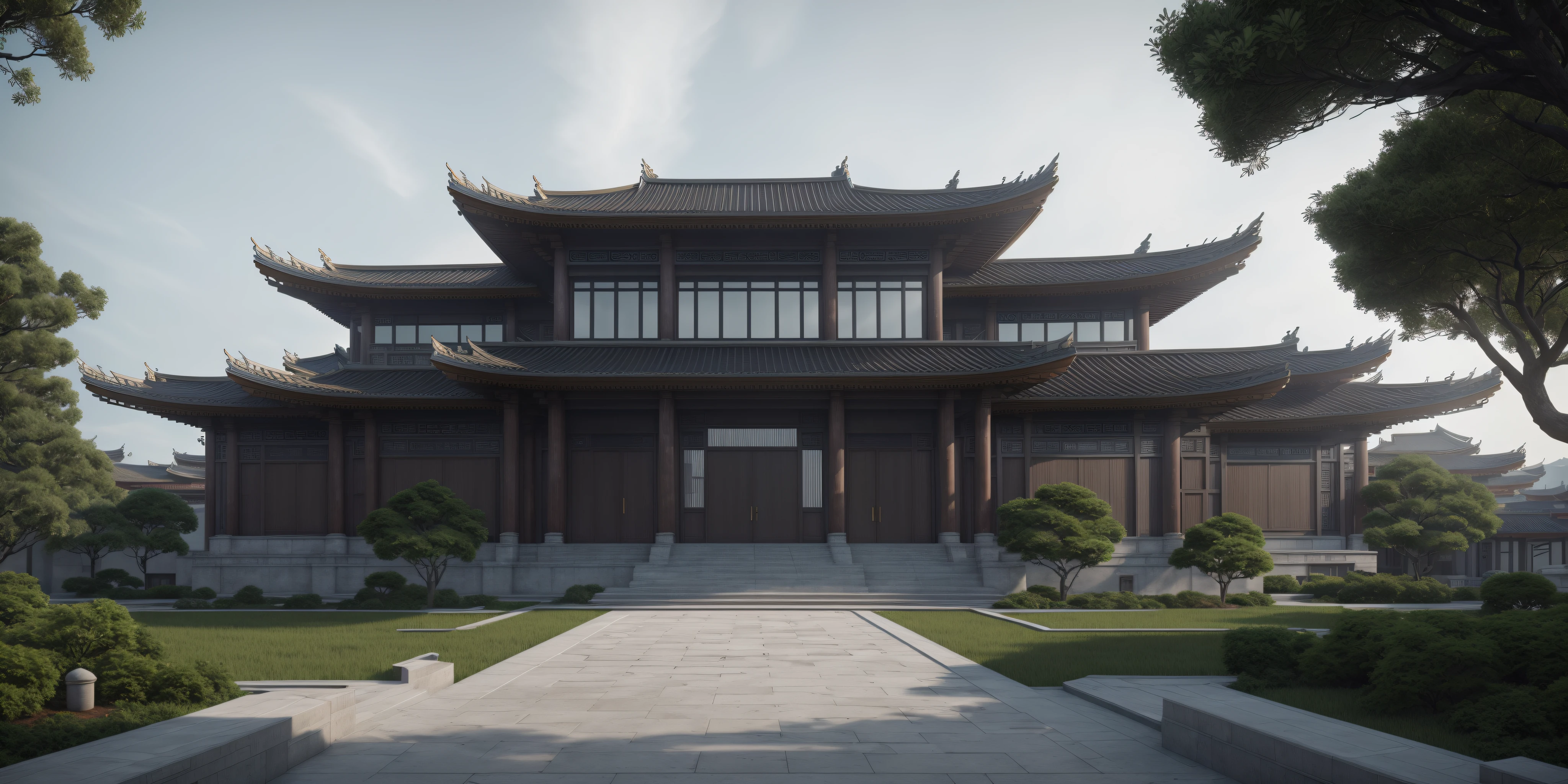 (masterpiece),(high quality), best quality, real,(realistic), super detailed, (full detail),(4k),8k,architecture,building, cloud,day, east_asian_architecture, no_humans, outdoors,sky,tree,