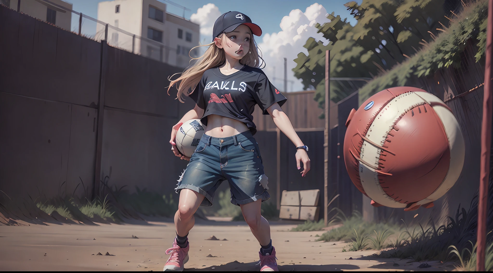 girl playing ball --auto --s2