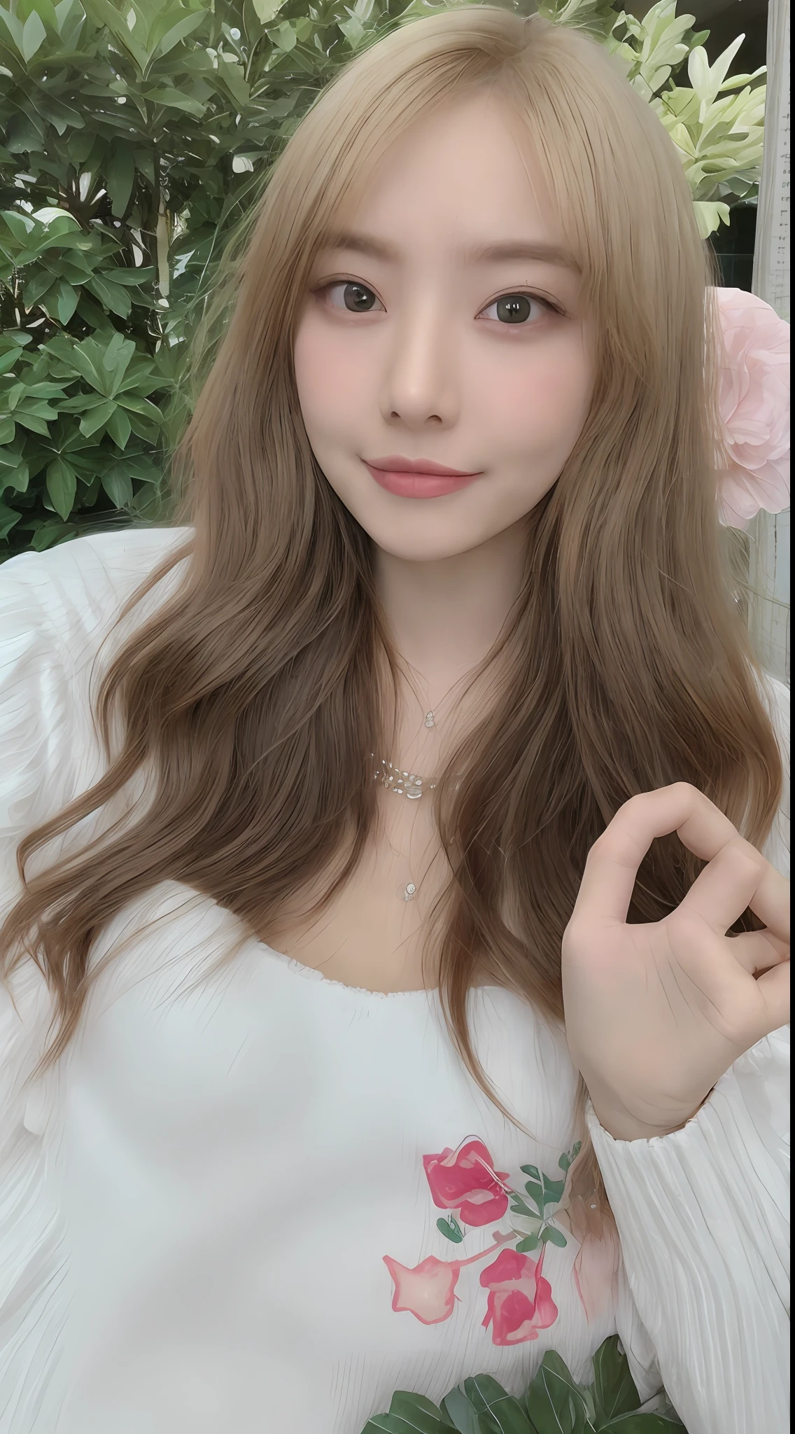 ((Best Quality, 8K, Masterpiece: 1.3)), 1 Girl, Selfie, Close-up, Smile, Slim Face, Beautiful Woman, (Dark Brown Hair), Full Length Dress: 1.1, Super Detailed Face, Detailed Eyes, Double Eyelids, City Night View