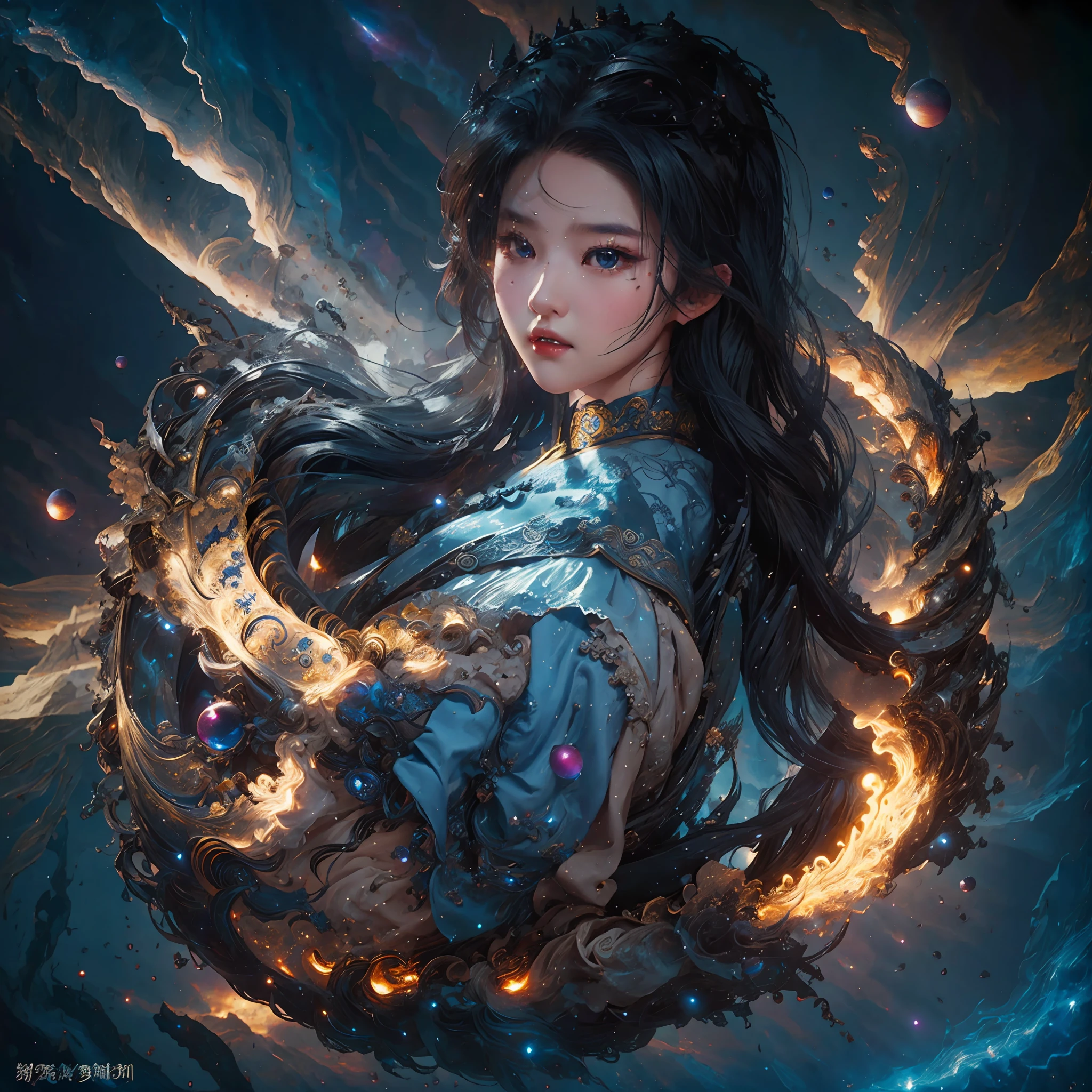Mongolian Elements Gallery Lots of details Steam age, time, space, magic, fantasy, costume beauty, beautiful body perfect, royal sister, double eyelids, metal --auto --s2