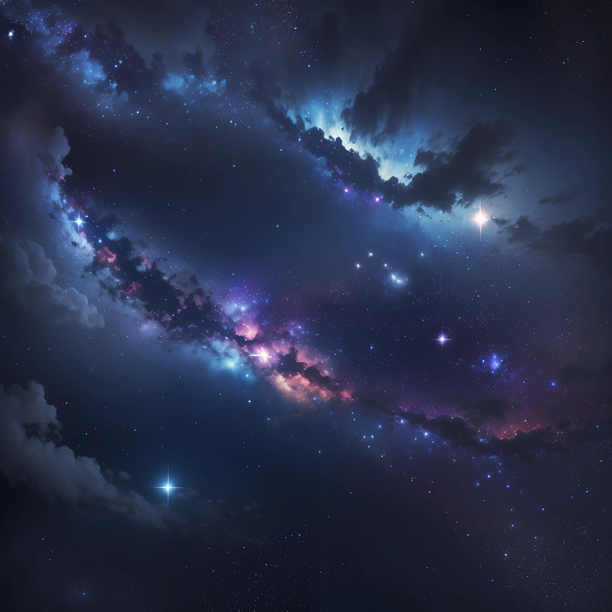 sky, full of bright stars,galaxy,universe,night, dark sky, gorgeous,hd,4k,full,utrarealistic,wallpaper photography 4k --auto --s2
