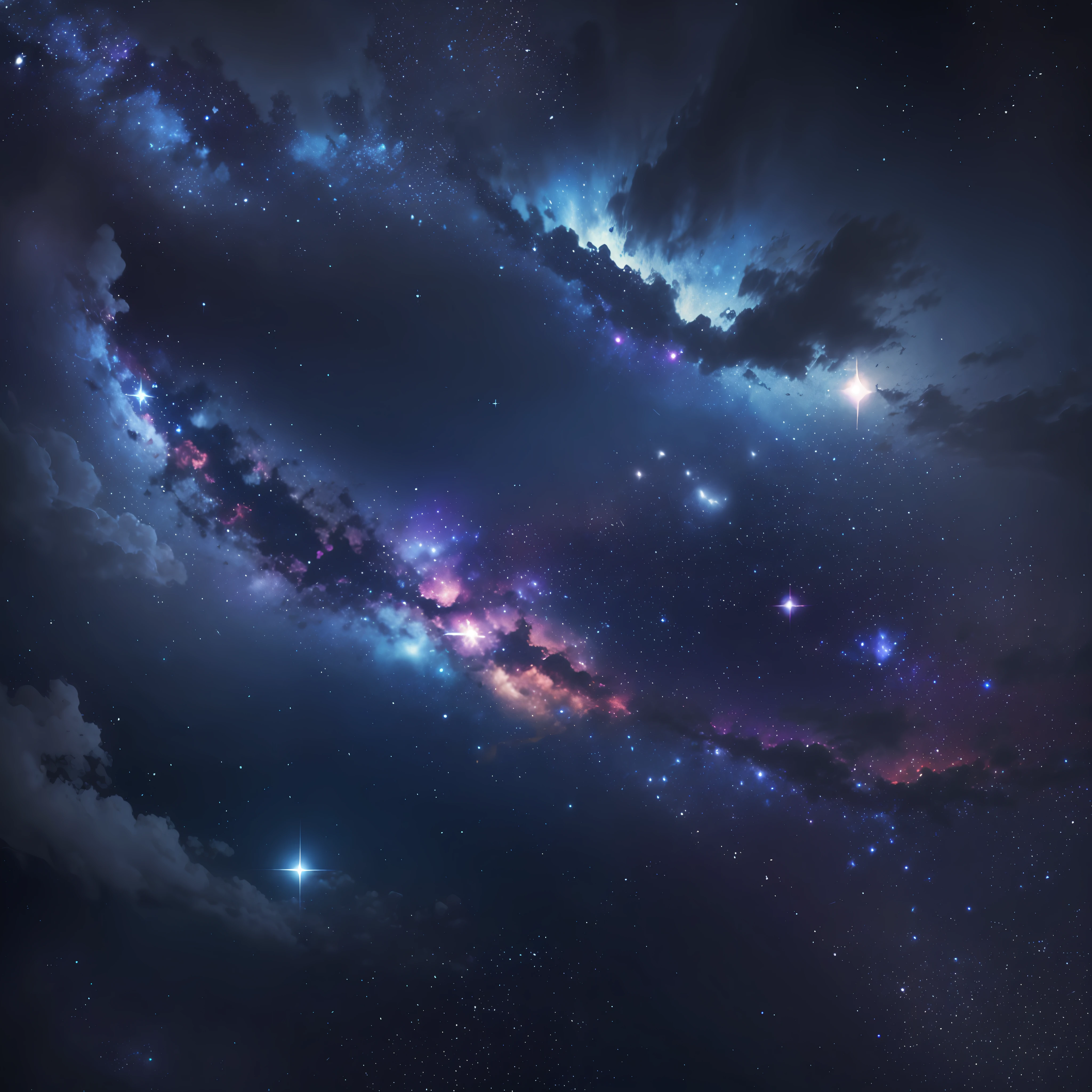 sky, full of bright stars,galaxy,universe,night, dark sky, gorgeous,hd,4k,full,utrarealistic,wallpaper photography 4k --auto --s2