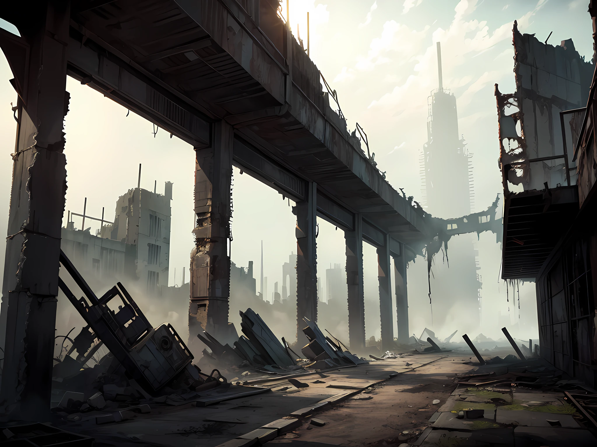 The end times, wastelands, ruins, empty cities