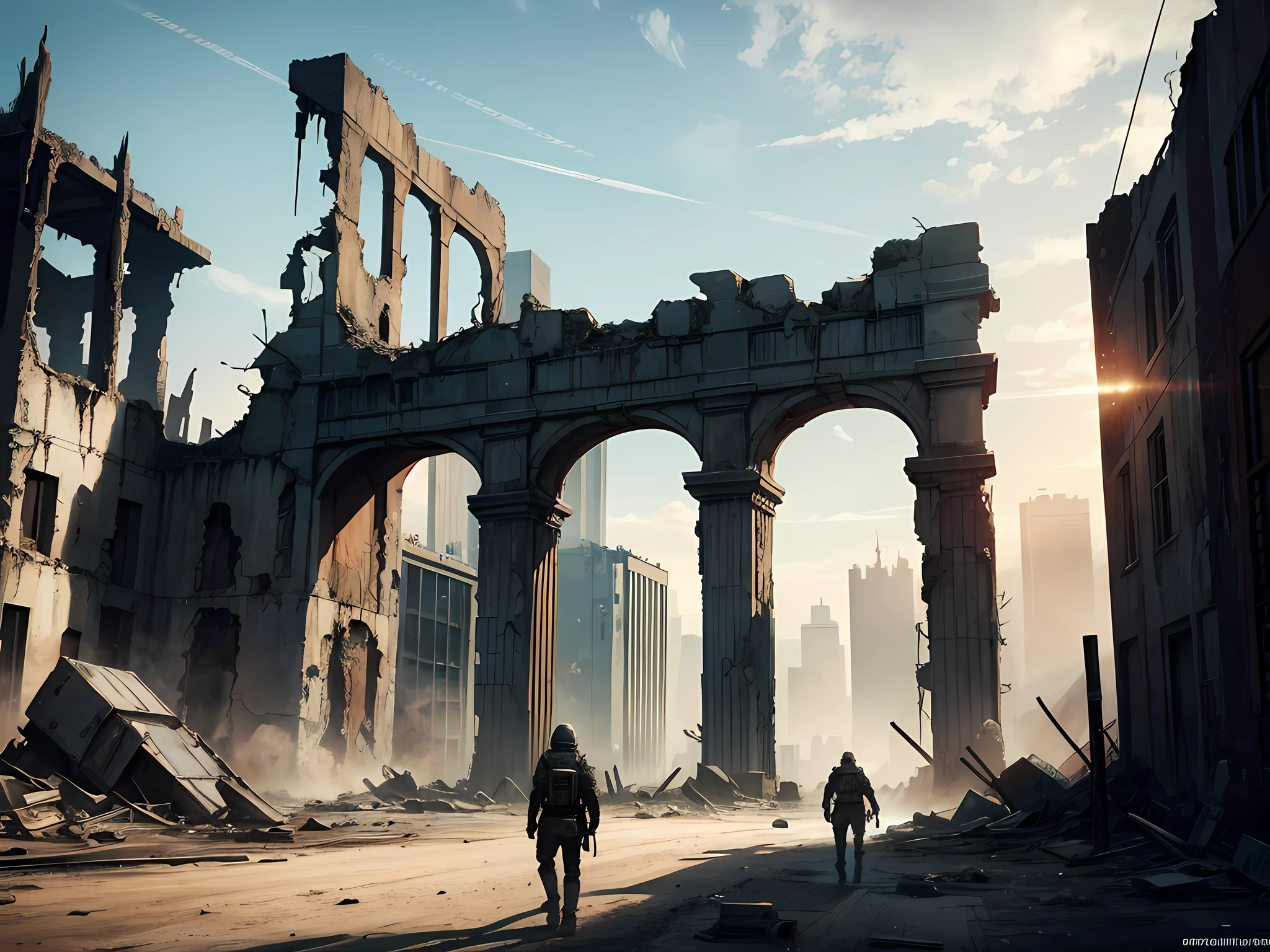 The end times, wastelands, ruins, empty cities