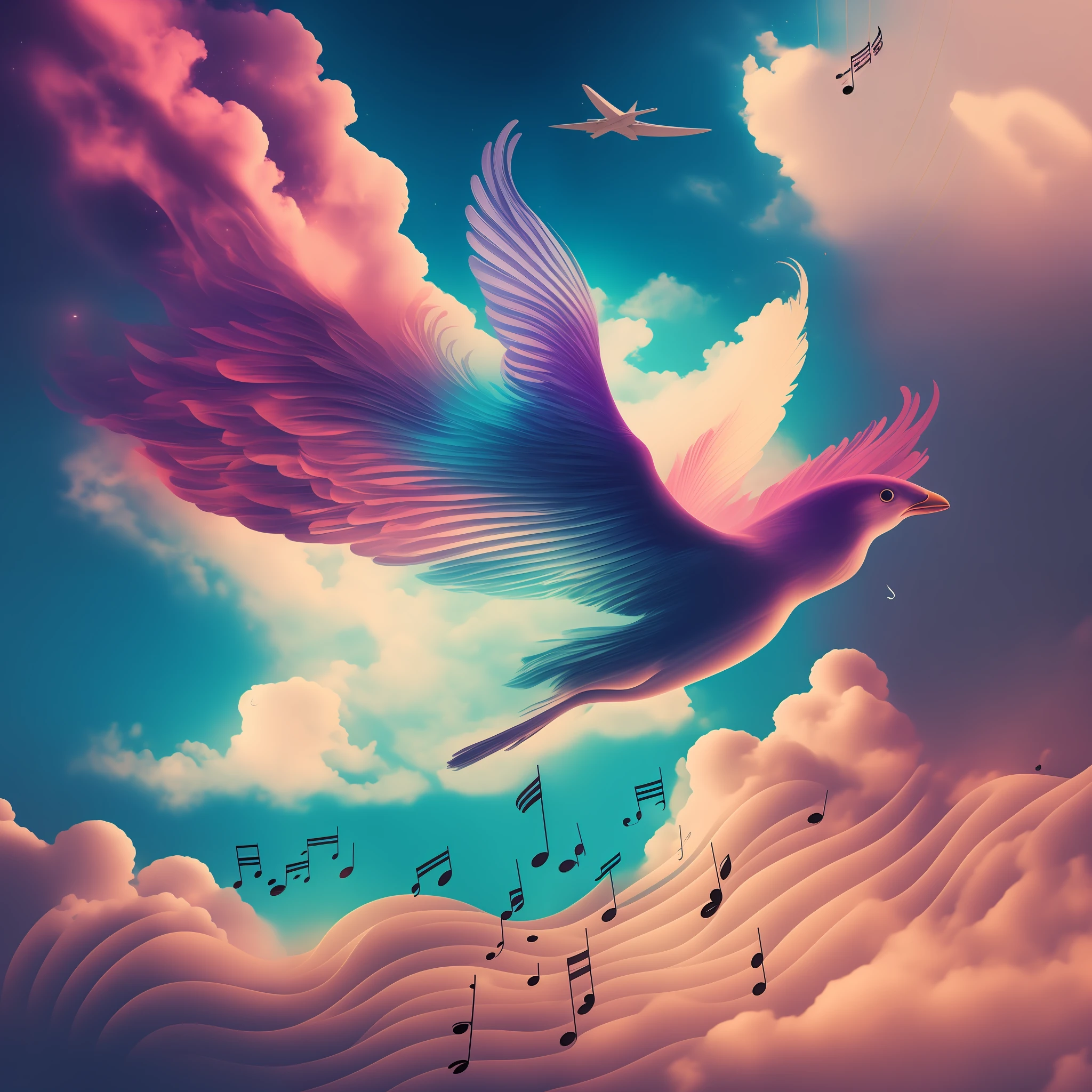 flying music