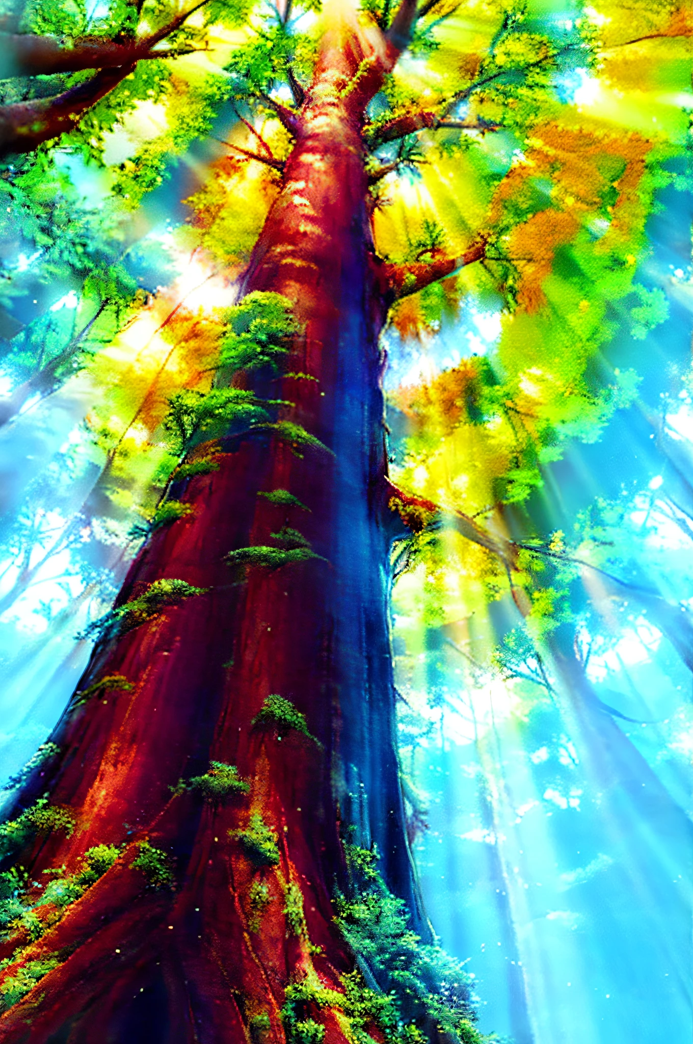 tree, forest, redwood. giant