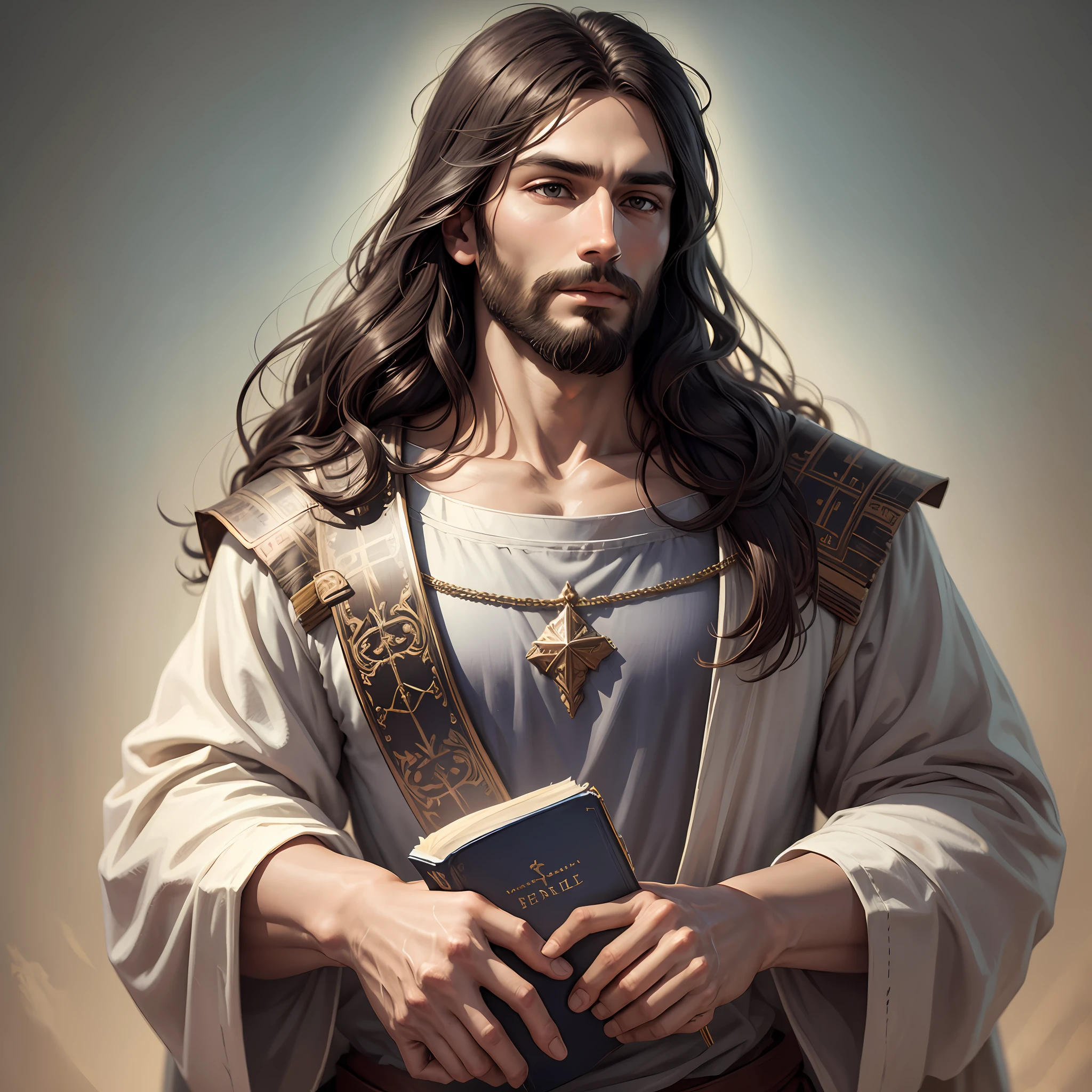 Generate images of Jesus holding a Bible in 1920x1080 --auto --s2