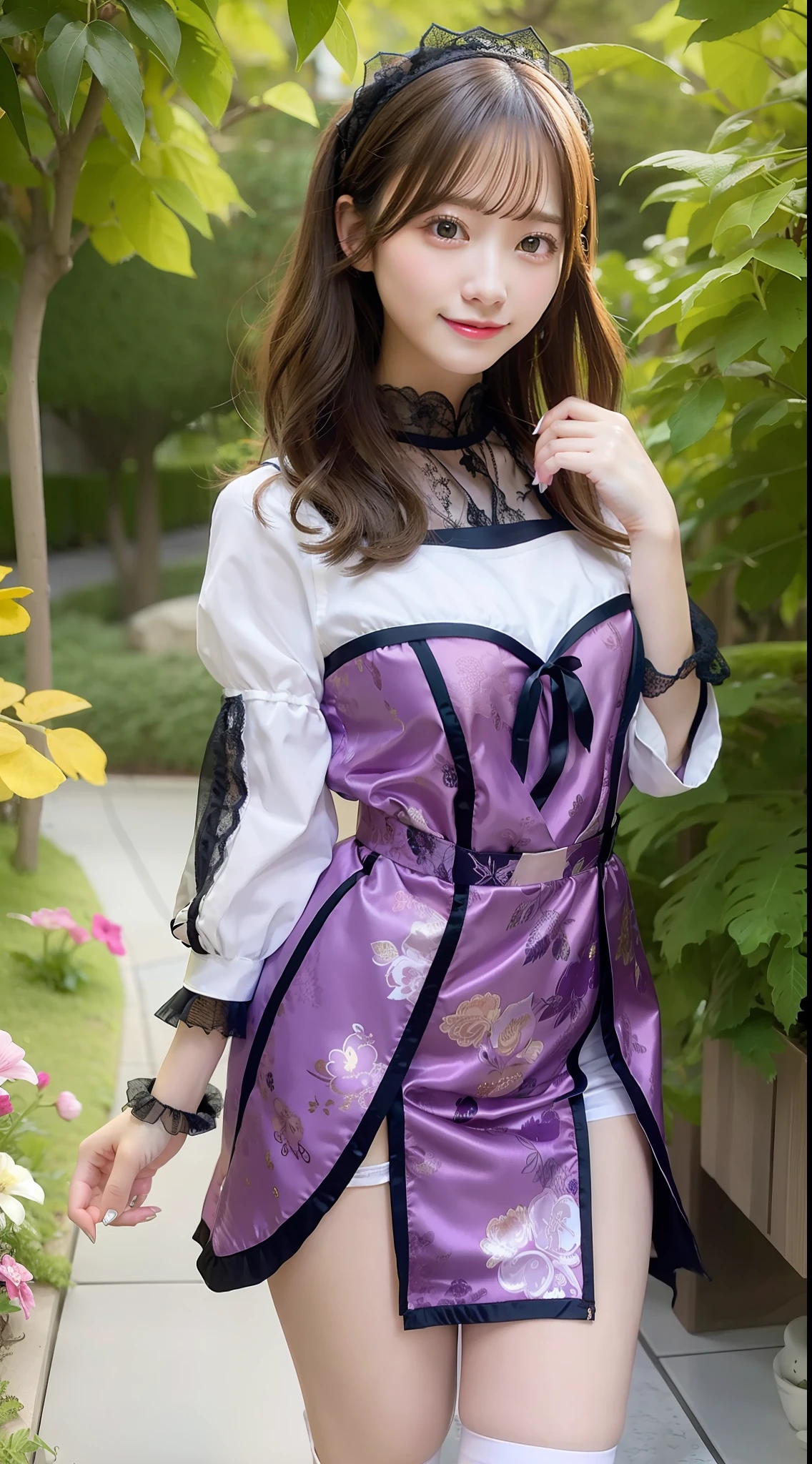 change the clothes into cute sexy maid clothes