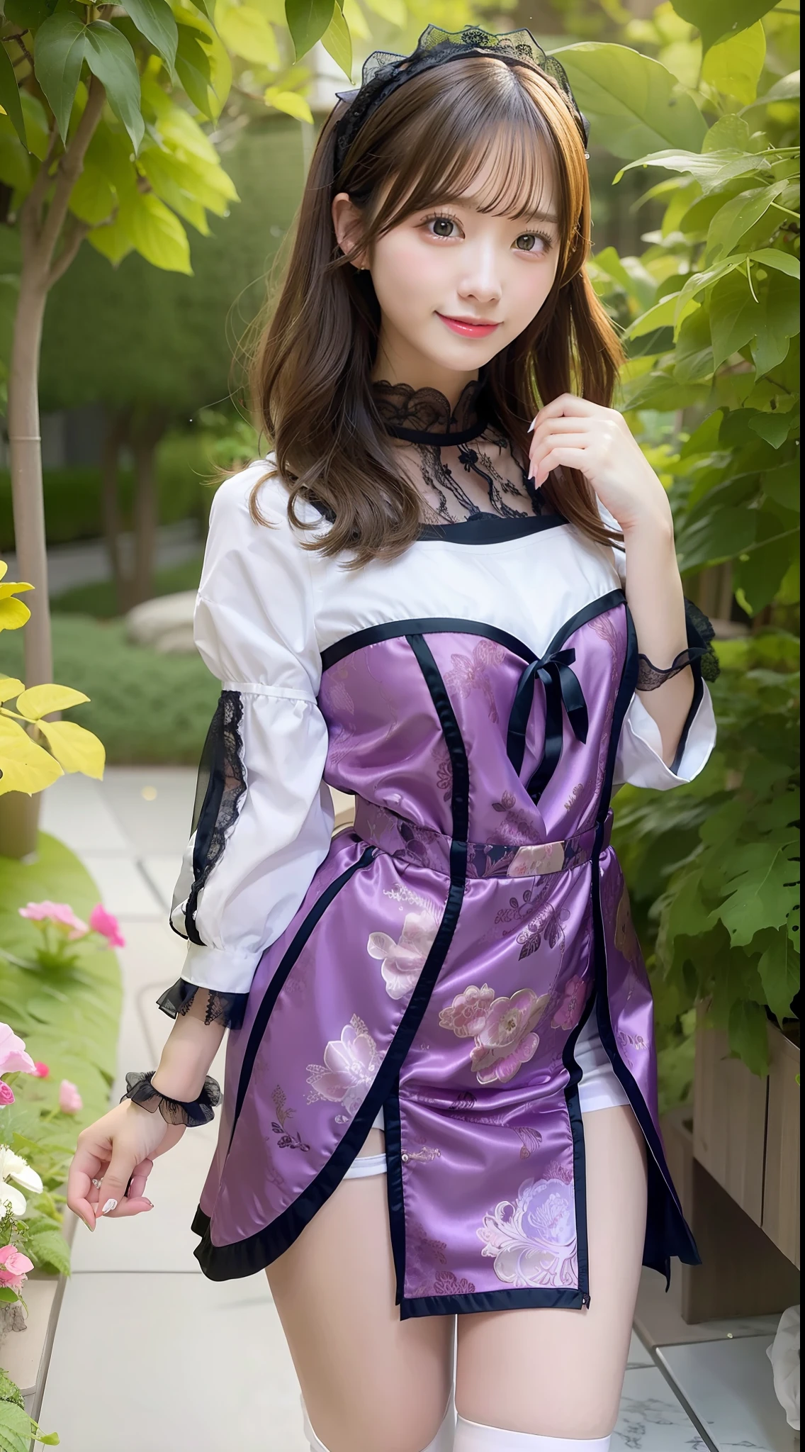 change the clothes into cute sexy maid clothes