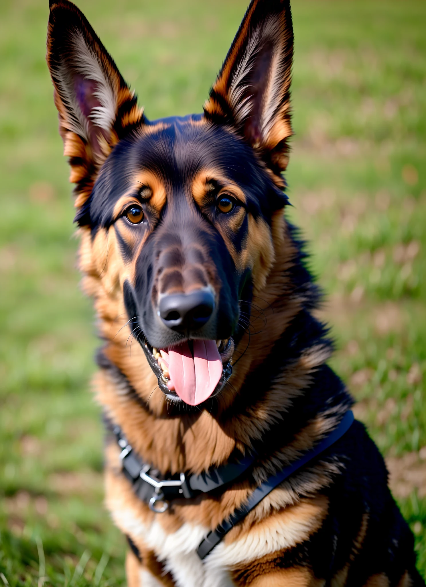 Dog, realistic, German shepherd, search for people, 4k, in attack position