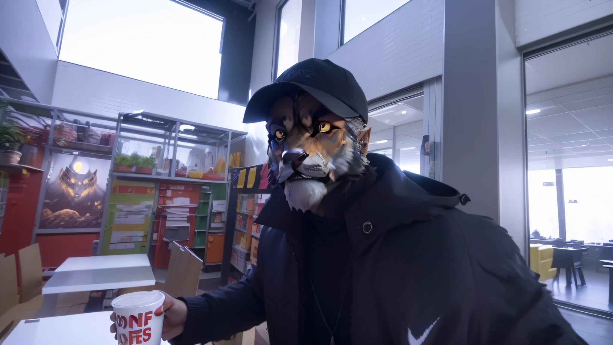 (it transforms into a wolf:1.5, night scene:1.2), ultra-realistic details, amazing skin texture, sharp claws, bright yellow eyes in the dark, high definition, close-up (1 man), dark background, full moon, cinematic animation. --auto --s2