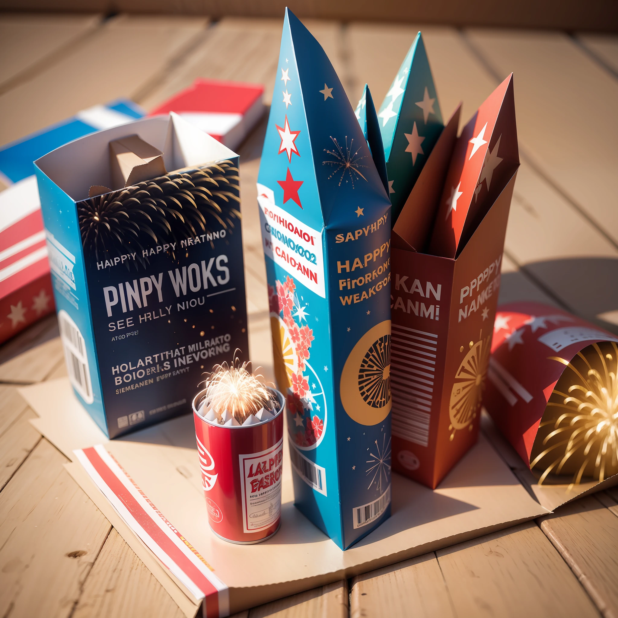 Happy plane fireworks packaging --auto --s2