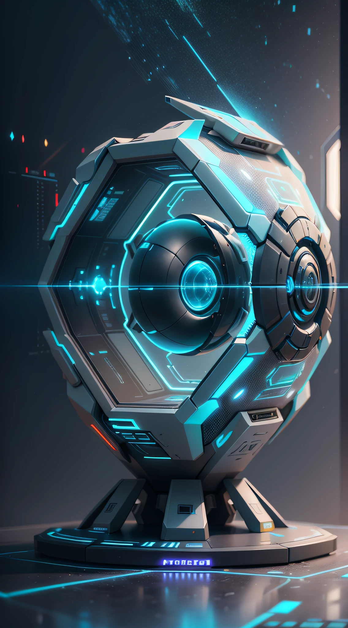 a futuristic design, cryo engine, holographic interface, no man's sky righteous auditor, style hybrid mix of beeple, pc game with ui, blockchain vault, beeple!!, wlop. scifi, in style of beeple, beeple masterpiece, dyson sphere program, ui card, hextech