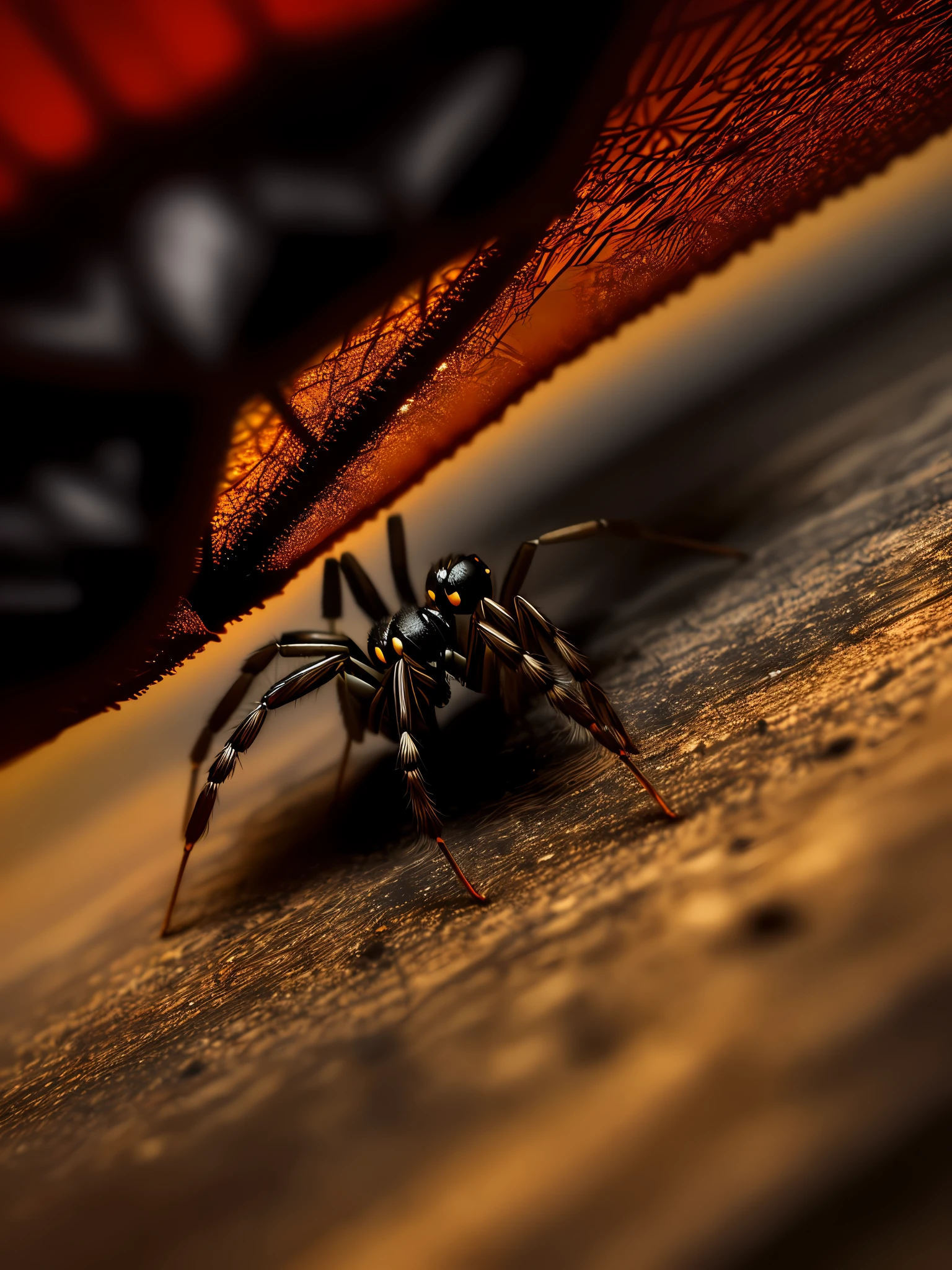 there is a spider that is sitting on the ground, an ugly giant spider, big spider, undertailed, spider, spider webbed body, spider legs large, spider nest, spider legs, giant spider, giant spider foreground, spider sitting in chair, jumping spider, fear of spiders, spider abdomen, spiders!!!!, arachnid, jumping spider mixed with owl
