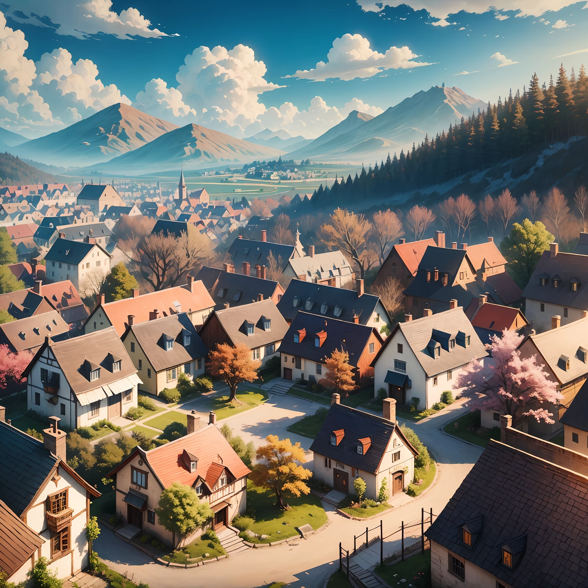 Once upon a time there was a charming village called the Village of the Playful--air 16:9 --auto --s2