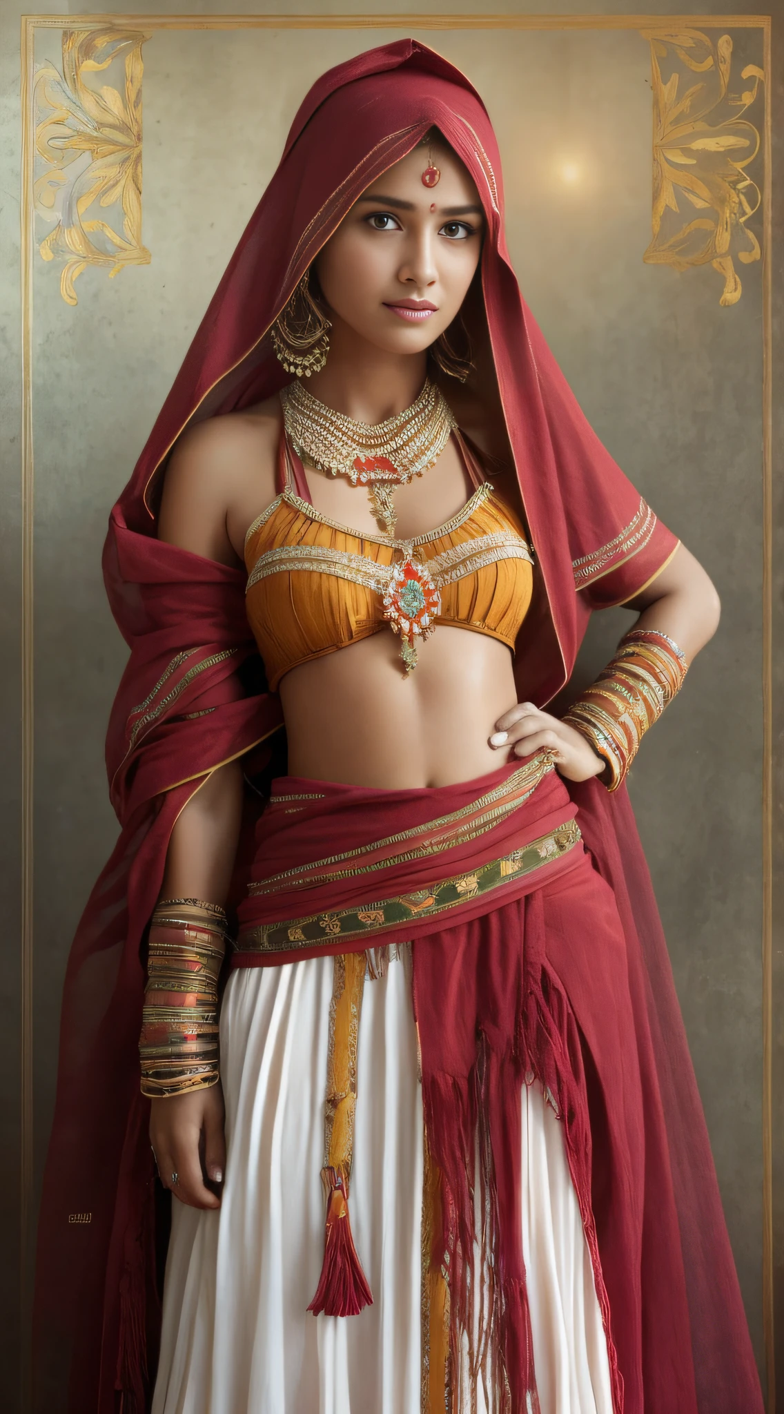 Concept art, full body, real person, white skin, wisps of overhead angle, dressed funny Somali grandmother crimson pinafort, caramel hair styling for long hair, high resolution, [(Willie Baumeister's art: 1.1), (John T. Biggs' art: 1.2): :17], official art, Unity 8k wallpaper, ultra detail, aesthetics, masterpiece, best quality, realistic --auto --s2