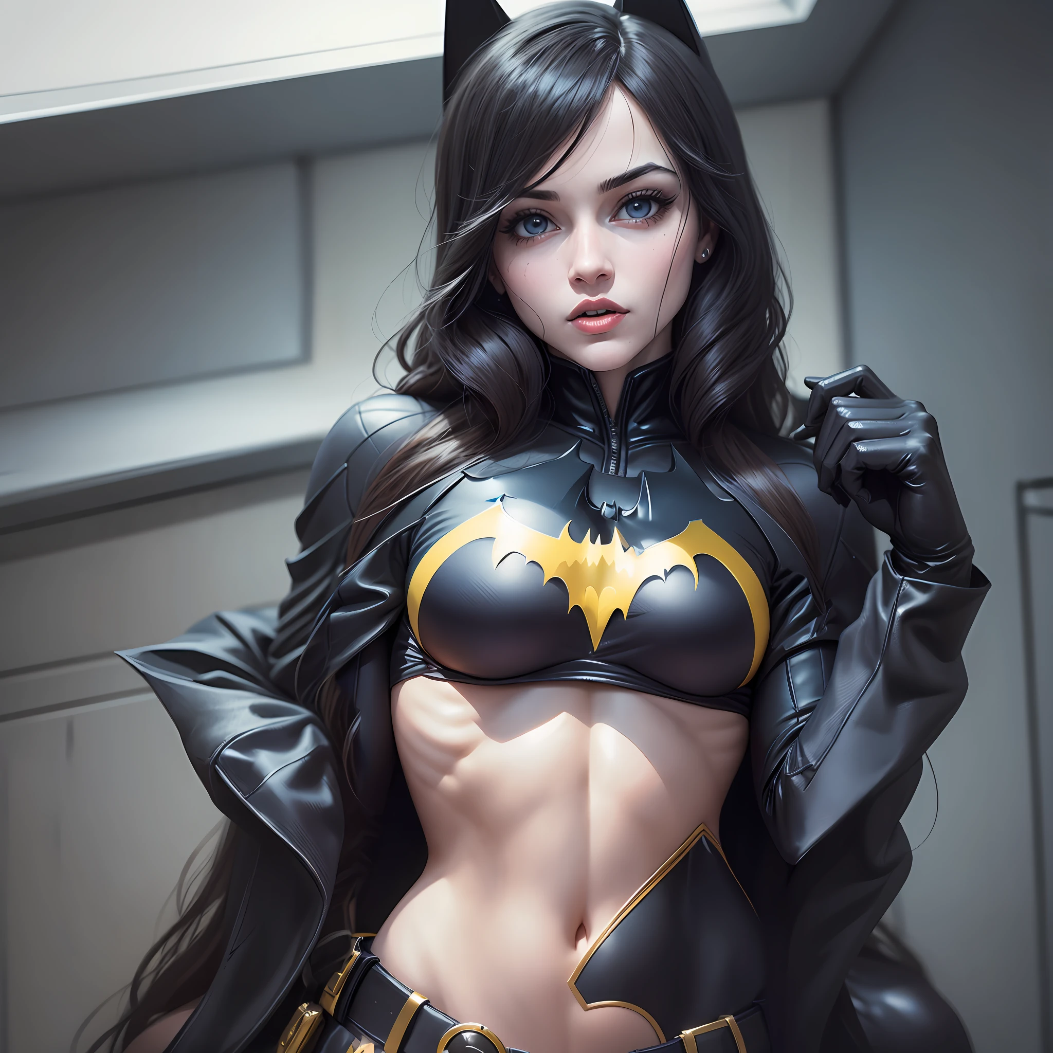 Perfect body beauty, bodice, batgirl uniform