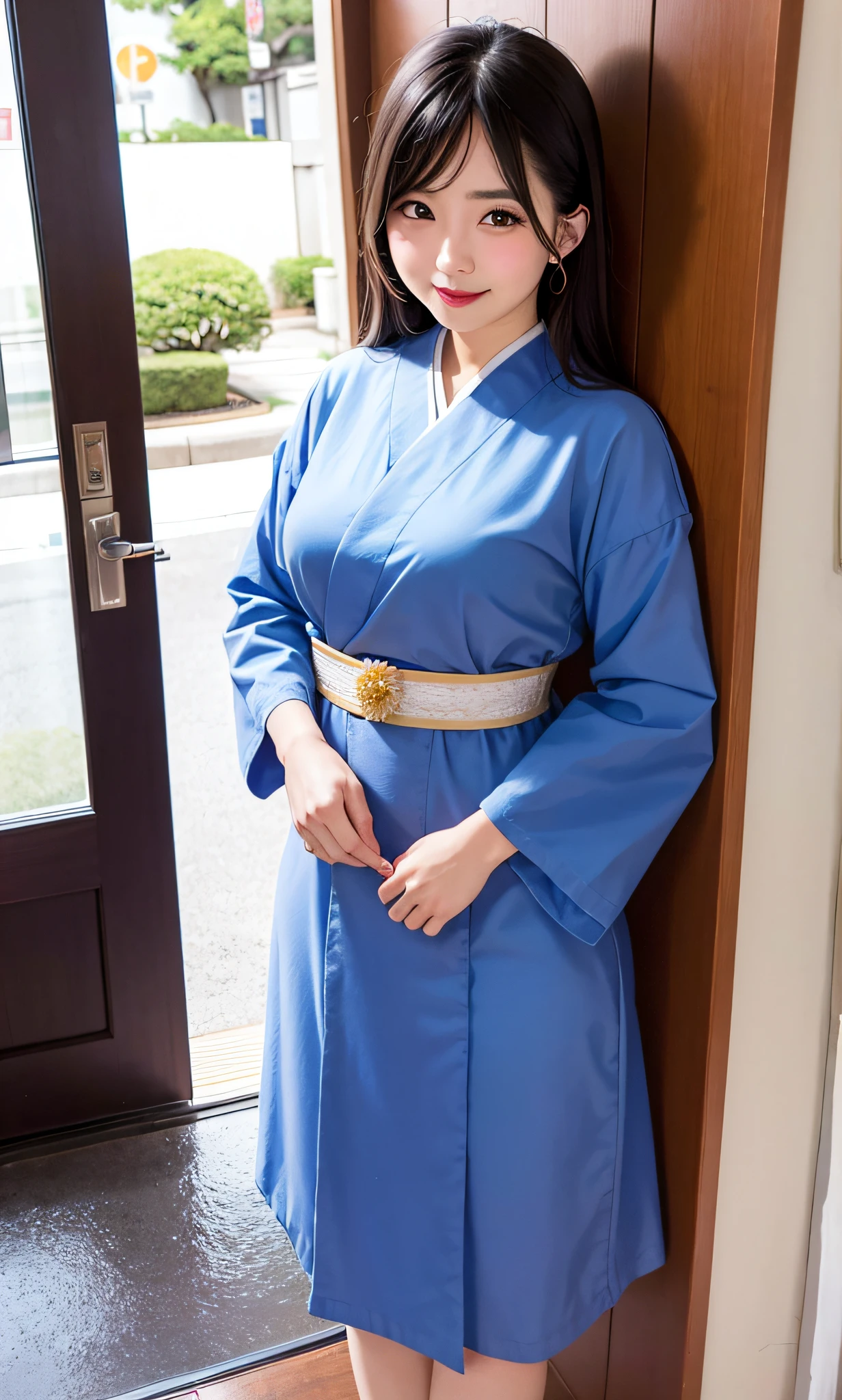 29-year-old Japanese realistic woman with ass wearing a super short dress in the bathroom