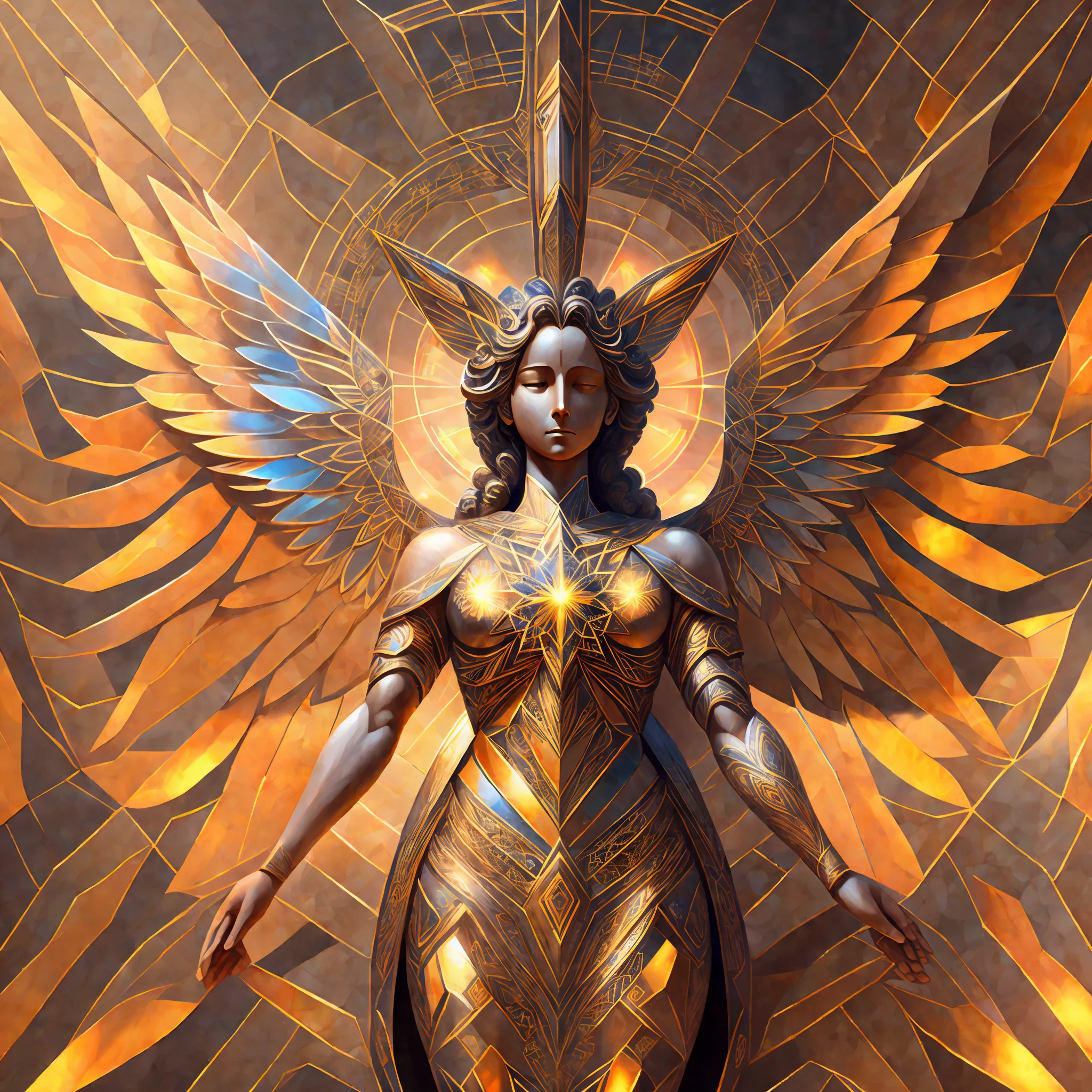 metatron, ultra realistic, warm colors, divinity --auto --s2