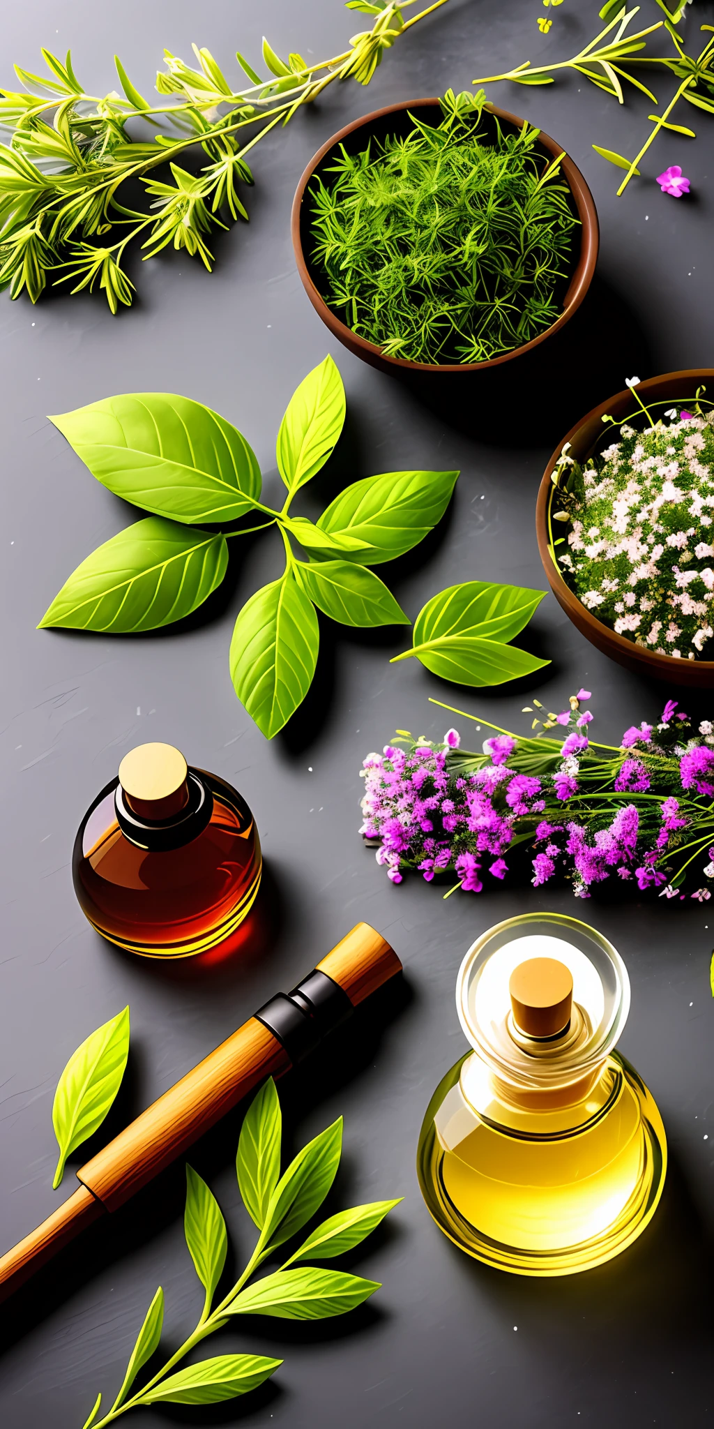 Aromatic herbs and perfume