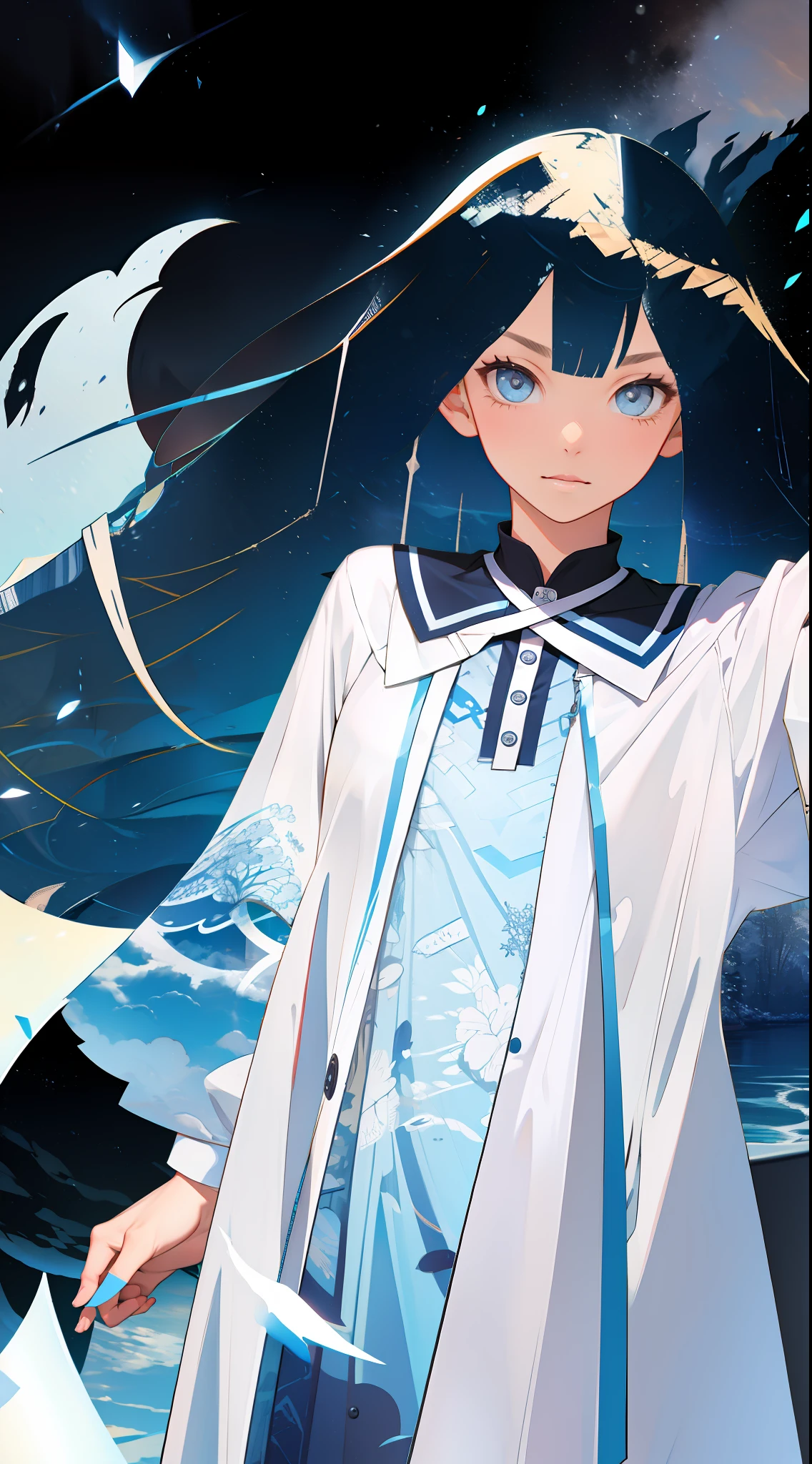 Enrich more details, make eyes more reasonable, hands more reasonable, hair more reasonable.