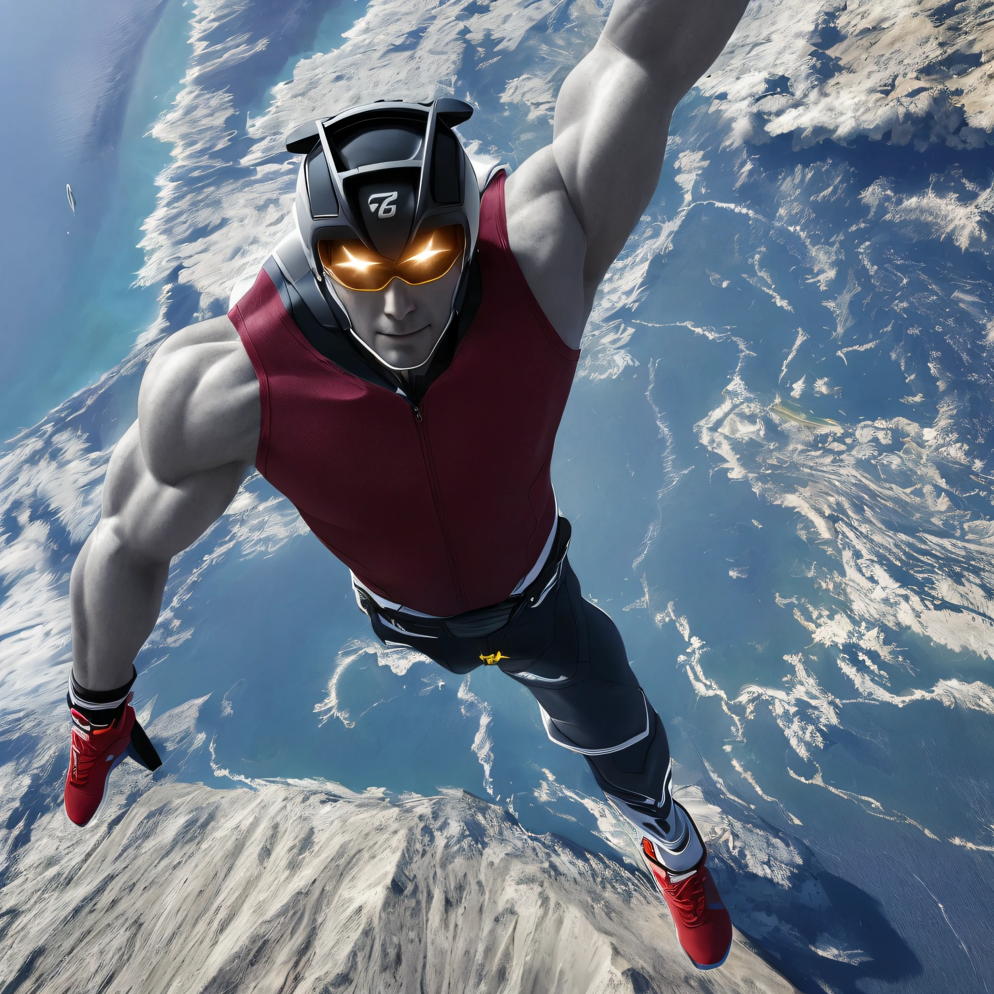 Self-overcoming, person lifting the planet, strength, power, 8k, ultra-realistic, sharp, masterpiece, perfect