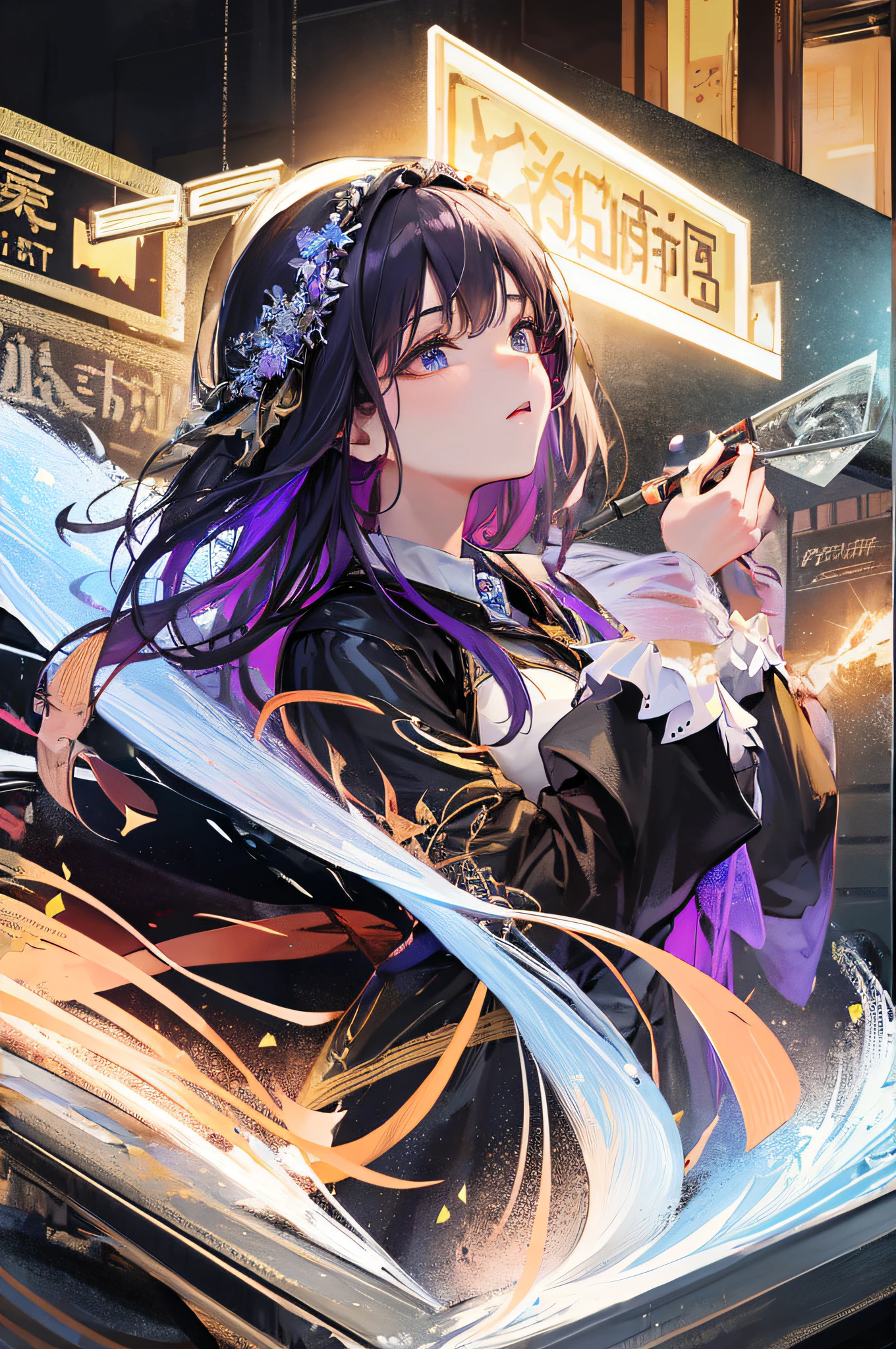 (masterpiece:1.3),(note 10:1.2),(HD:1.1),(8K:1.1), galaxy 1.7, mystic 1.5, beautiful, art, magnificent, All details, shades of purple 1.0, shades of yellow 1.0