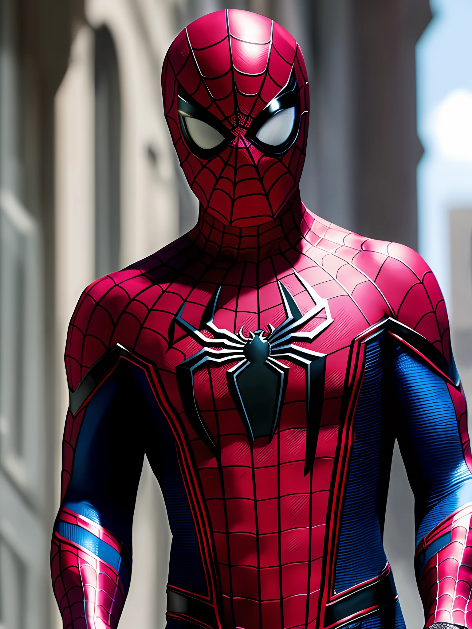 Tobey Macguire being Marvel's Spider-Man, with super realistic costume, in high quality 8k