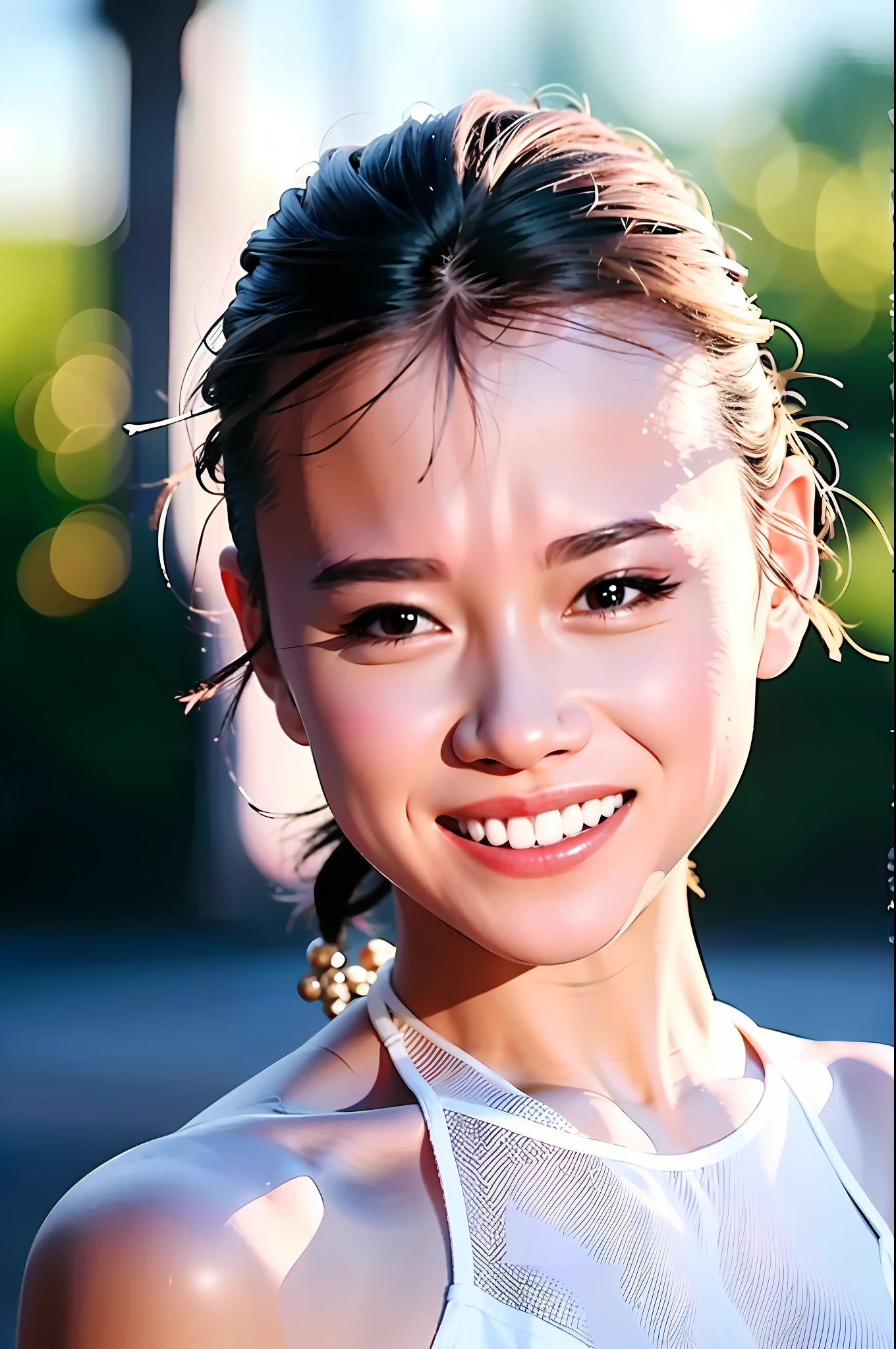 4k, photo, realistic,best quality,1girl,woman,smiling, portrait, white dress
,akinav1,