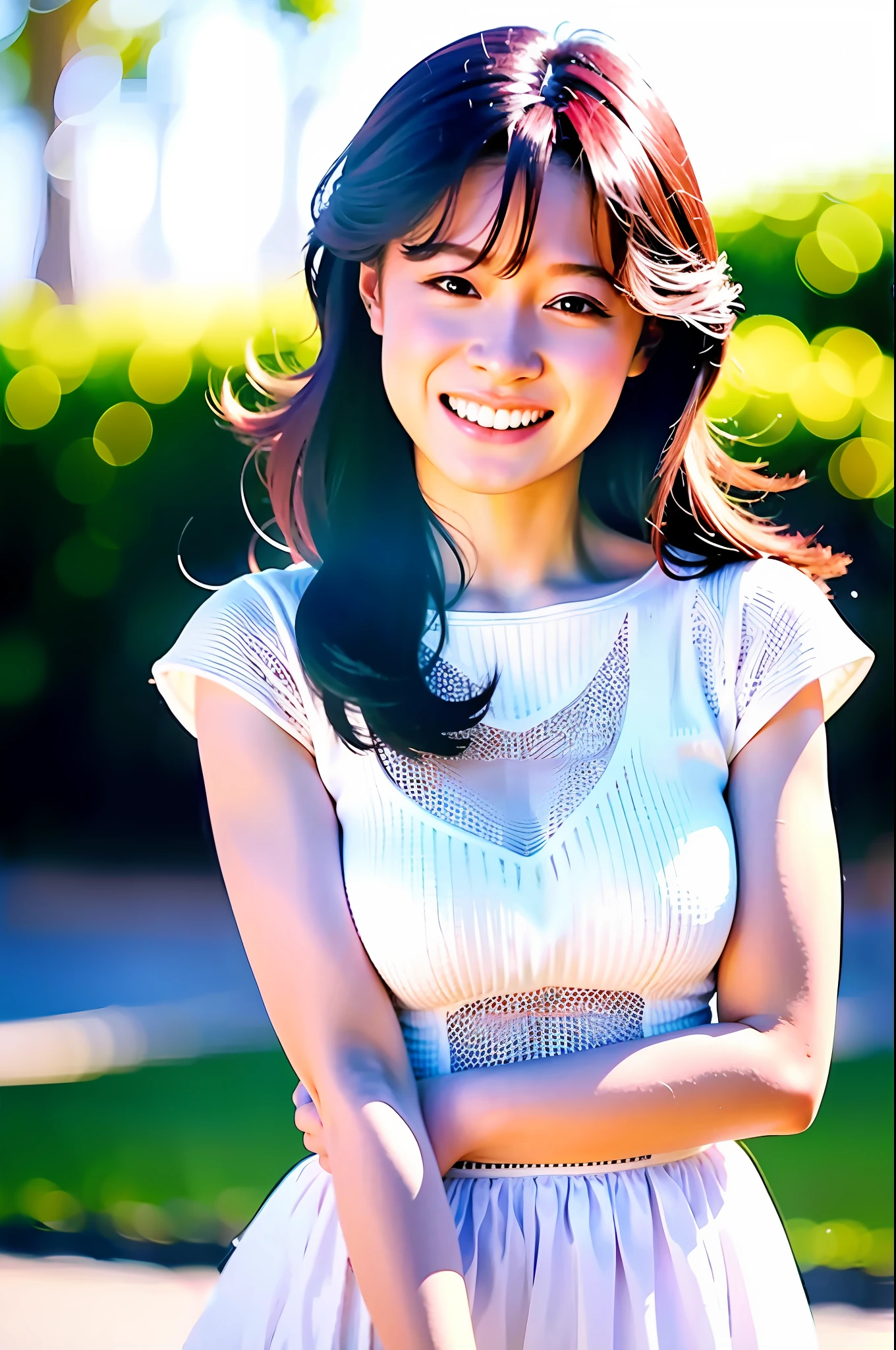 4k, photo, realistic,best quality,1girl,woman,smiling, portrait, white dress
,akinav1,