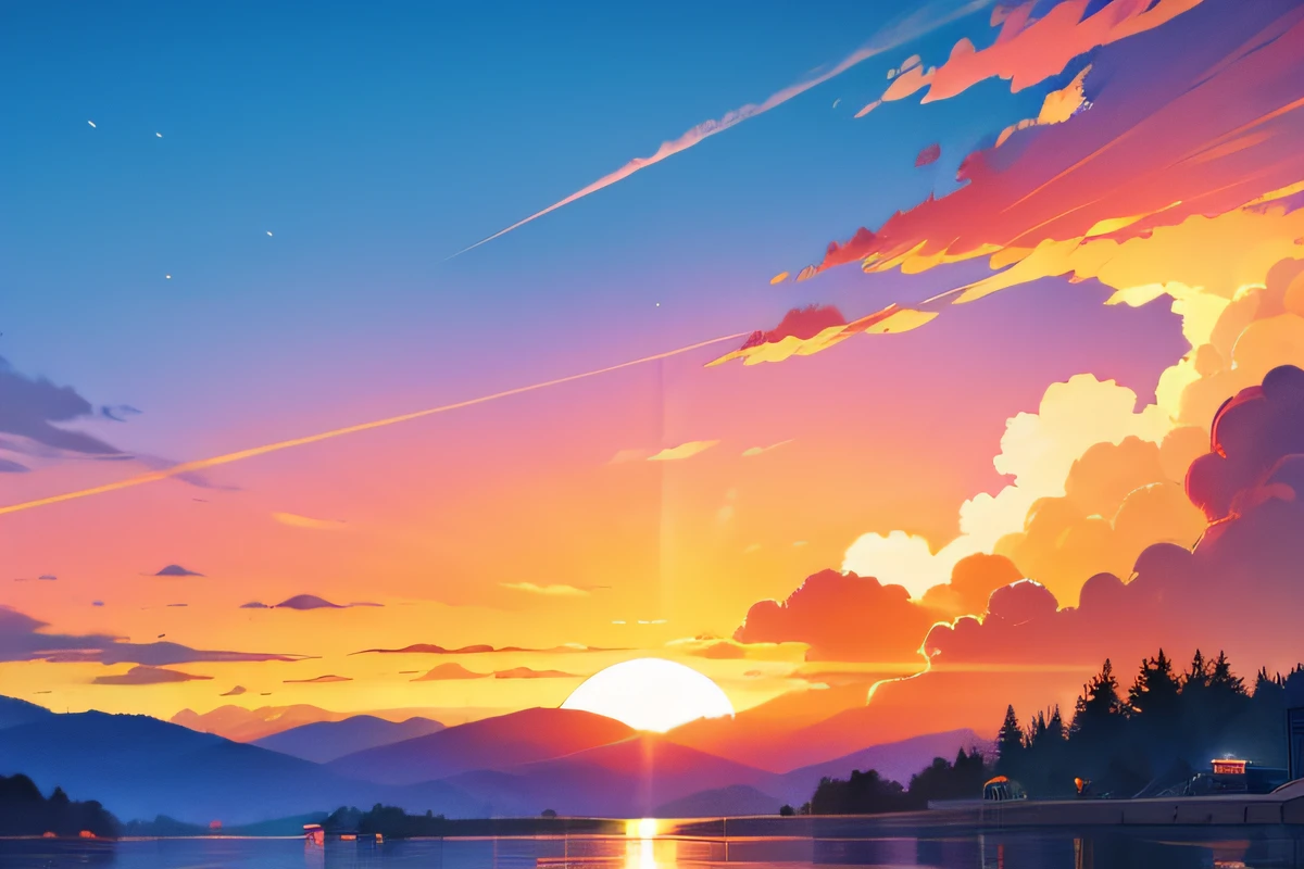 colorful sunset