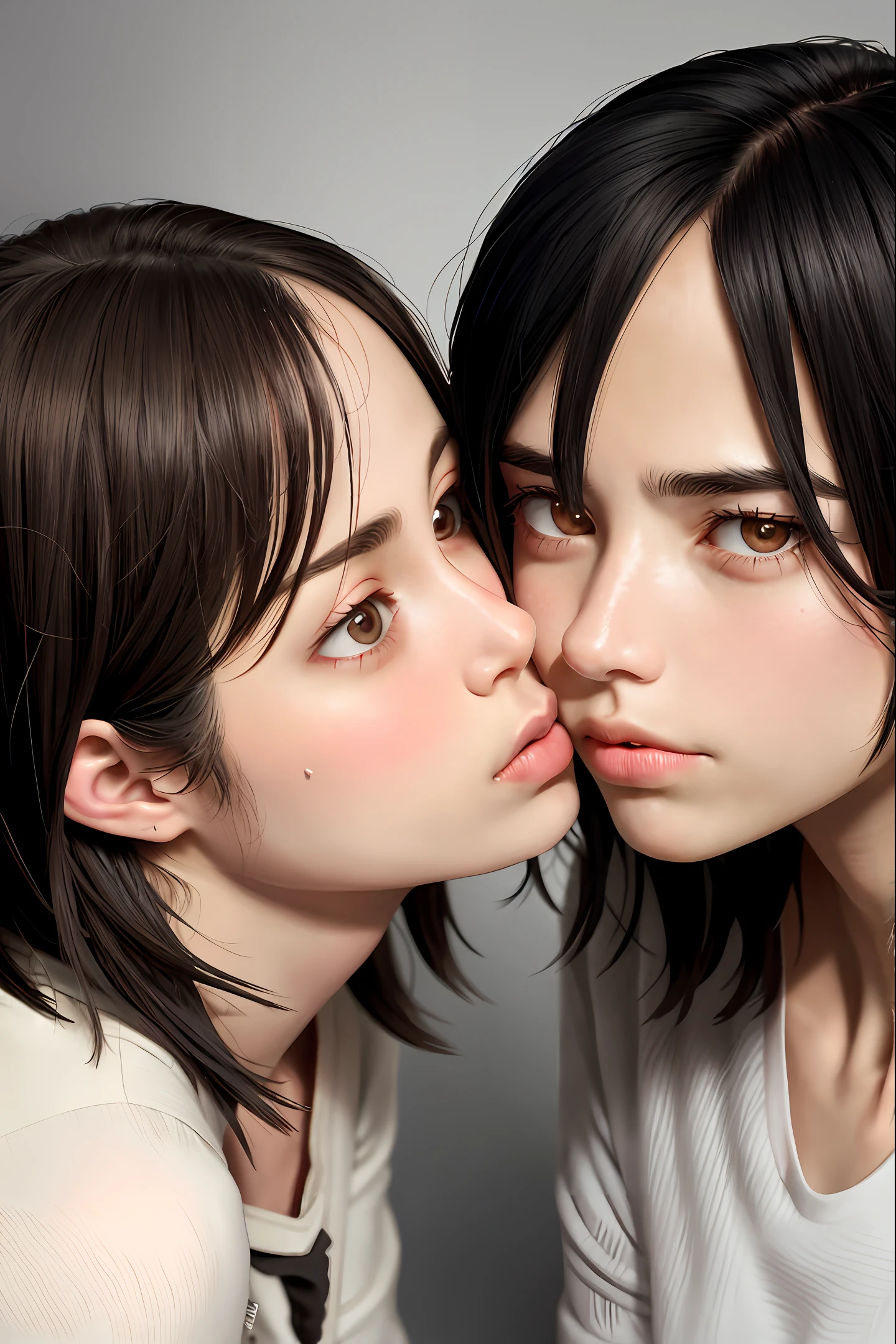Eren Yeager Kissing Mikasa Ackerman