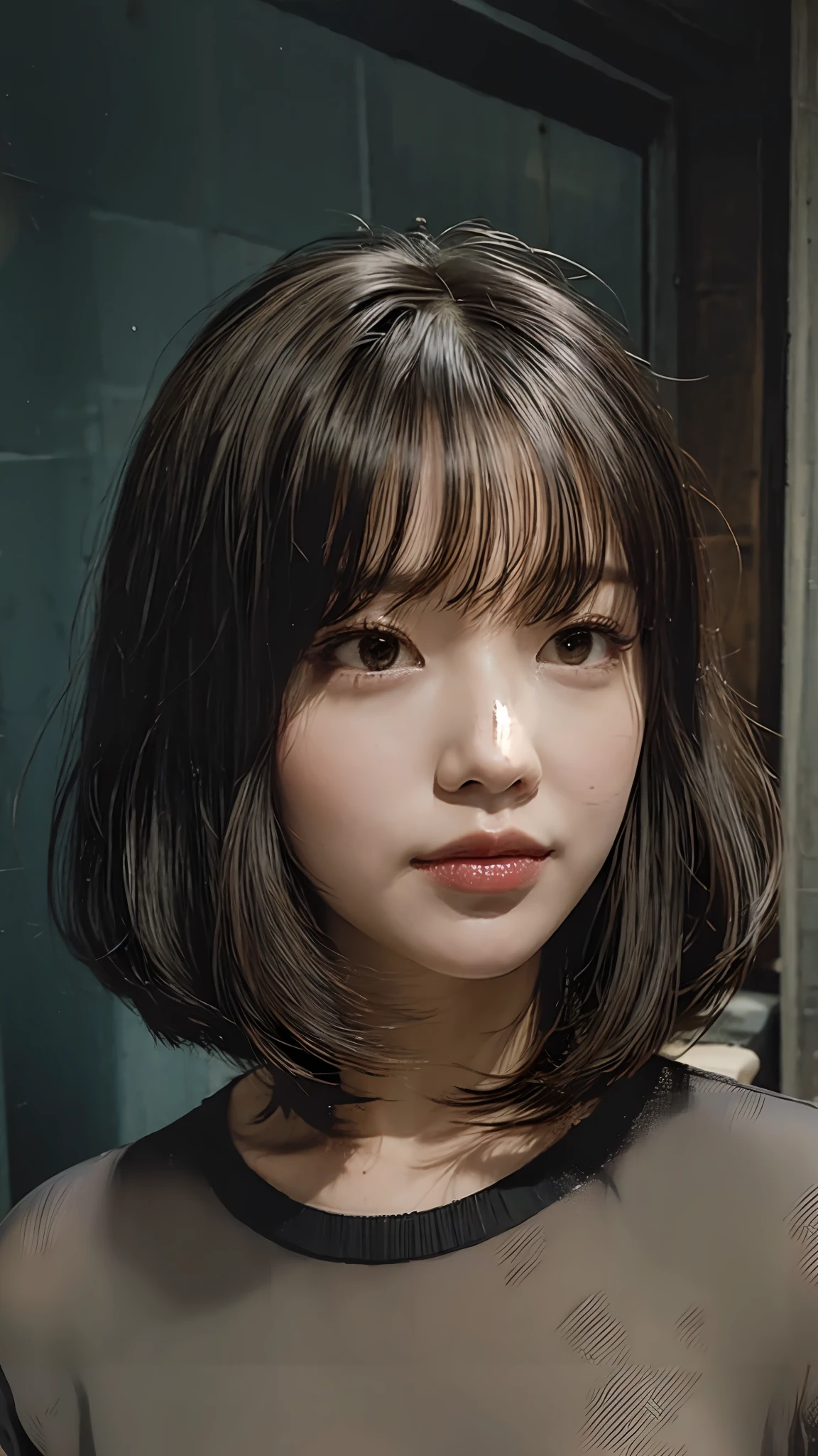 Black Hair Bob Cute