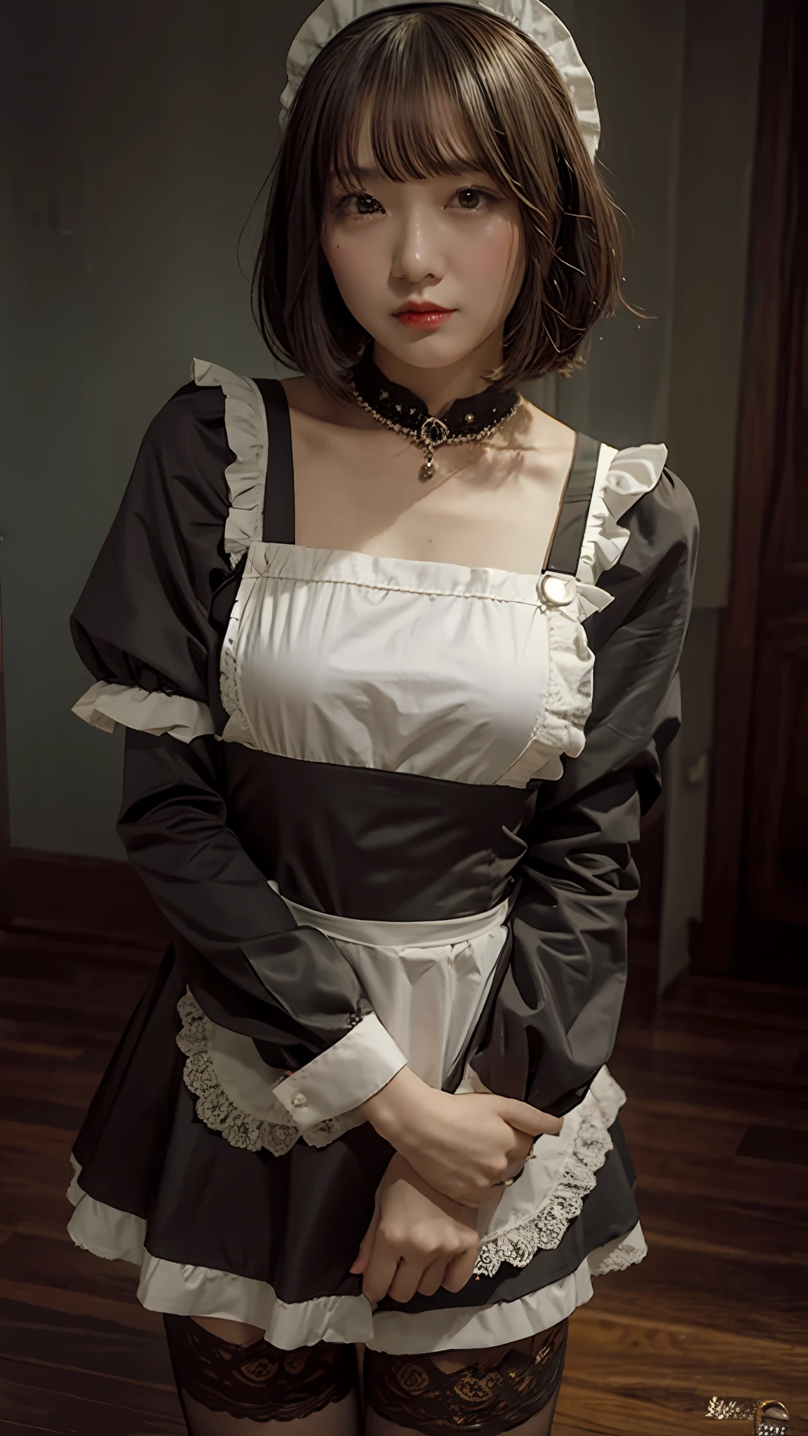 Black Hair Bob Maid Erotic