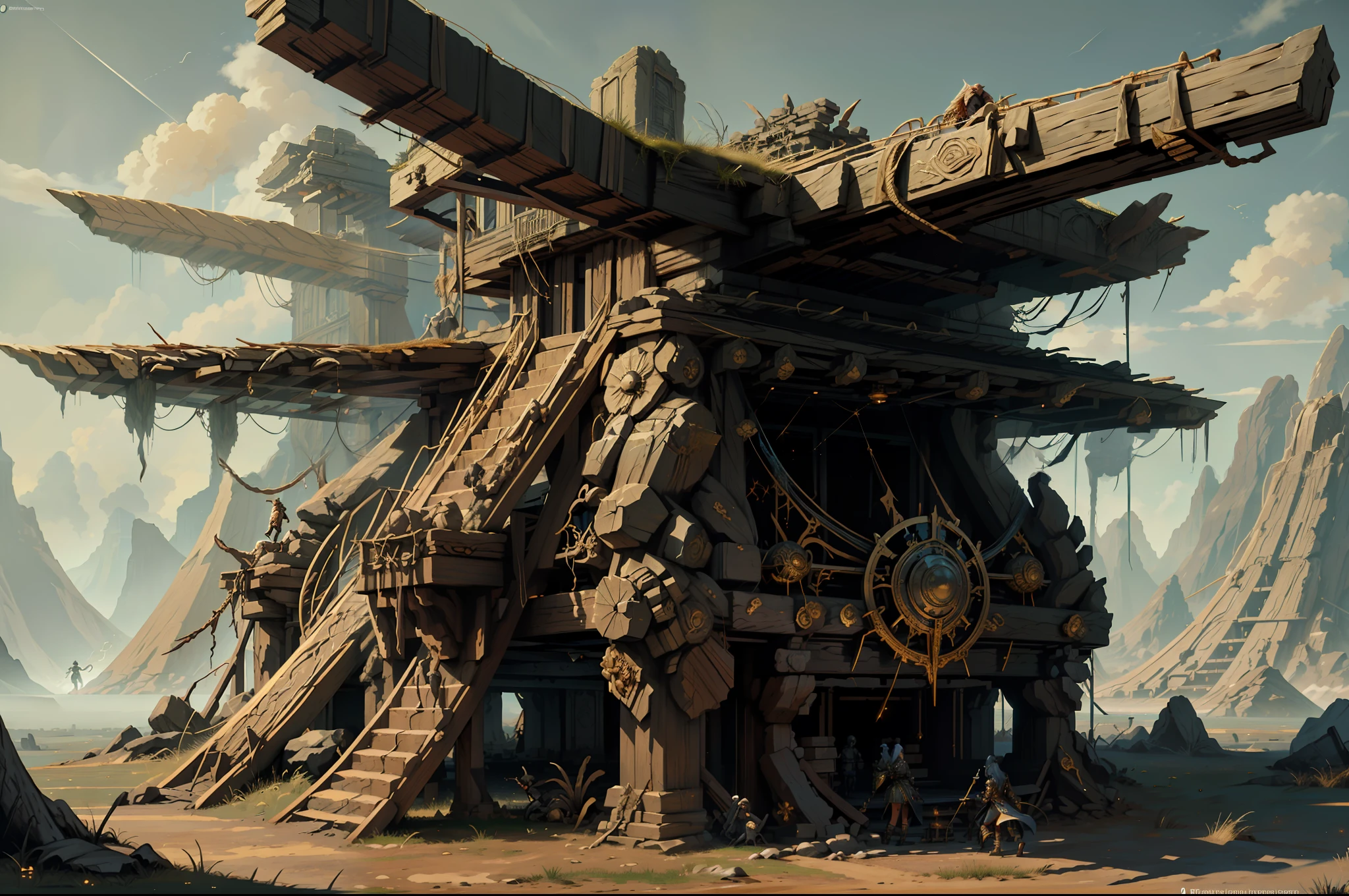 ((Best quality)), ((masterpiece)), (highly detailed:1.3)3D,tanjoreai , Amidst a realm of enchantment and mythical wonders, tales of (heroes:1.1) and (heroines:1.2) unfold. In this realm, ancient prophecies foretell the rise of a chosen champion destined to confront a malevolent force threatening to plunge the world into eternal darkness. The path to victory lies scattered across exotic and otherworldly landscapes, from mist-shrouded forests to towering crystalline peaks and (ethereal floating islands:1.1).Harnessing the arcane arts, (mighty wizards:1.1) conjure spells that weave intricate patterns of magic, while (elven archers:1.1) unleash arrows infused with ancient power. (Dwarven smiths craft legendary weapons:1.1) imbued with the essence of mythical creatures, capable of vanquishing even the most formidable foes.The heroes embark on a perilous quest, guided by ancient scrolls and cryptic riddles. Along their journey, they encounter wise mystics, shape-shifting creatures, and (mysterious sorceresses:1.1) who possess forbidden knowledge.As the heroes traverse the realms, ancient ruins and forgotten temples reveal long-lost secrets and powerful artifacts. The clash of steel and the crackling of (magical energies:1.1) echo through ancient battlegrounds, as the destiny of the world hangs in the balance. The heroes must summon unwavering courage, unwavering unity, and unlock their true potential to overcome seemingly insurmountable odds and fulfill their heroic destinies.In this realm of high fantasy, where the realms of magic and technology intertwine, where legends are born and (epic:1.2) sagas unfold, where heroes rise and villains fall, embark on a grand adventure that will captivate the imagination and transport you to a world where anything is possible,HDR (High Dynamic Range),Ray Tracing,NVIDIA RTX,Super-Resolution,Unreal 5,Subsurface scattering,PBR Texturing,Post-processing,Anisotropic Filtering,Depth-of-field,Maximum clarity and sharpness,Multi-layered textu