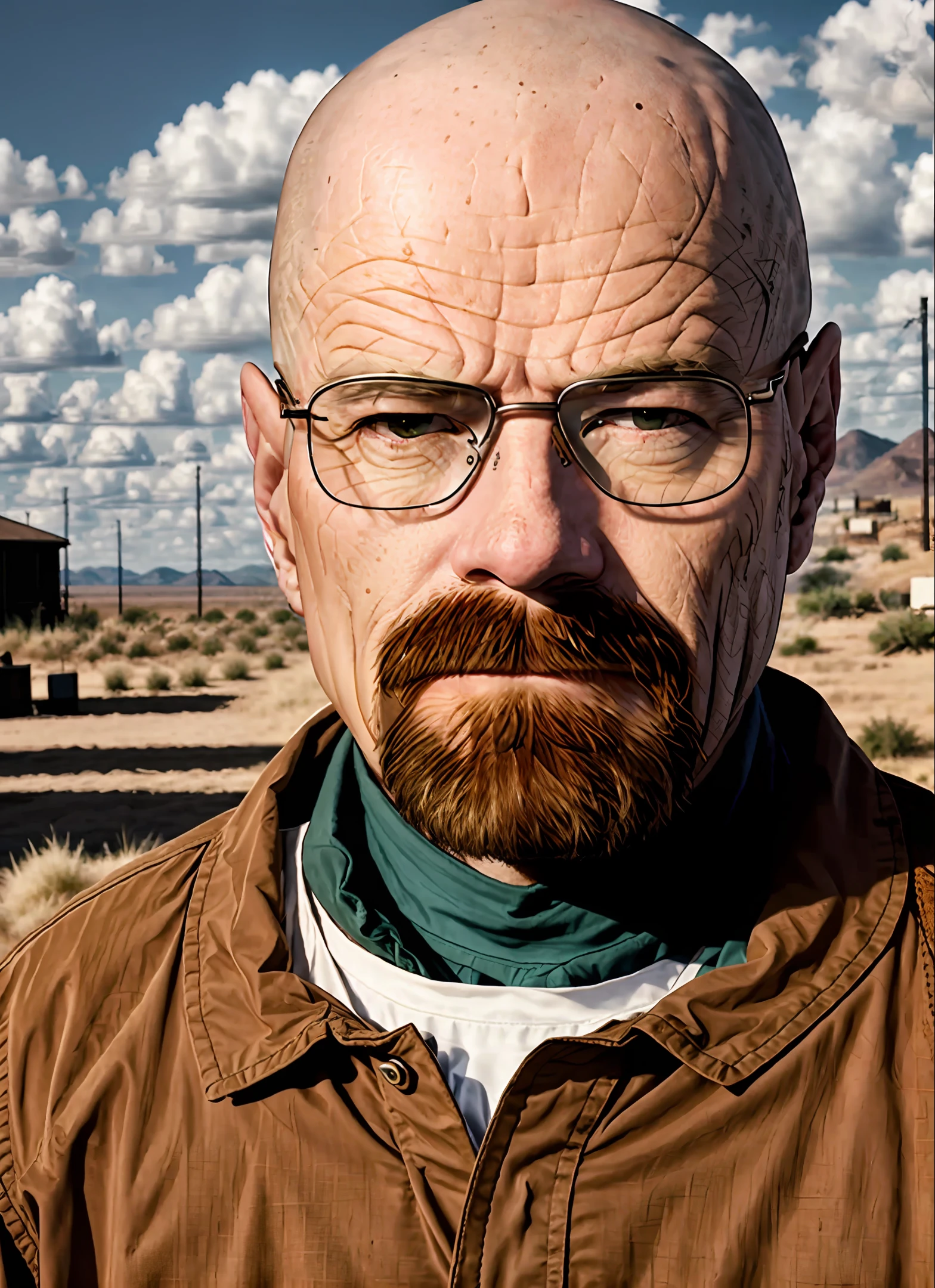 Create a realistic UHD image of the Walter White