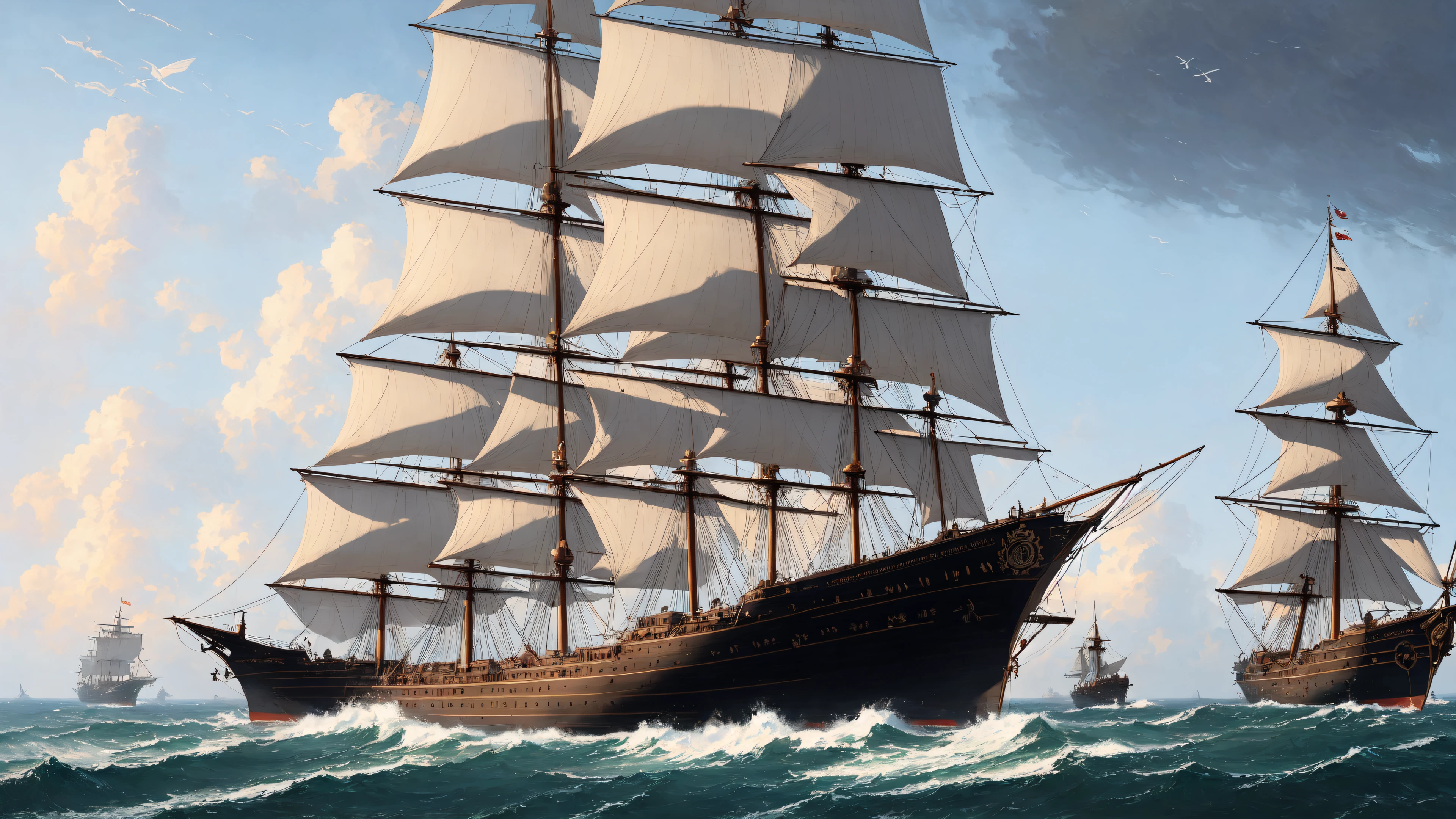 (extremely detailed CG unity 8k wallpaper), full shot photo of the most beautiful artwork of a ship at sea, the black Pearl, outmoded, ghost, Sea fog, black night, gloomy,blue, professional majestic oil painting by Ed Blinkey, Atey Ghailan, Studio Ghibli, by Jeremy Mann, Greg Manchess, Antonio Moro, trending on ArtStation, trending on CGSociety, Intricate, High Detail, Sharp focus, dramatic, photorealistic painting art by midjourney and greg rutkowski
