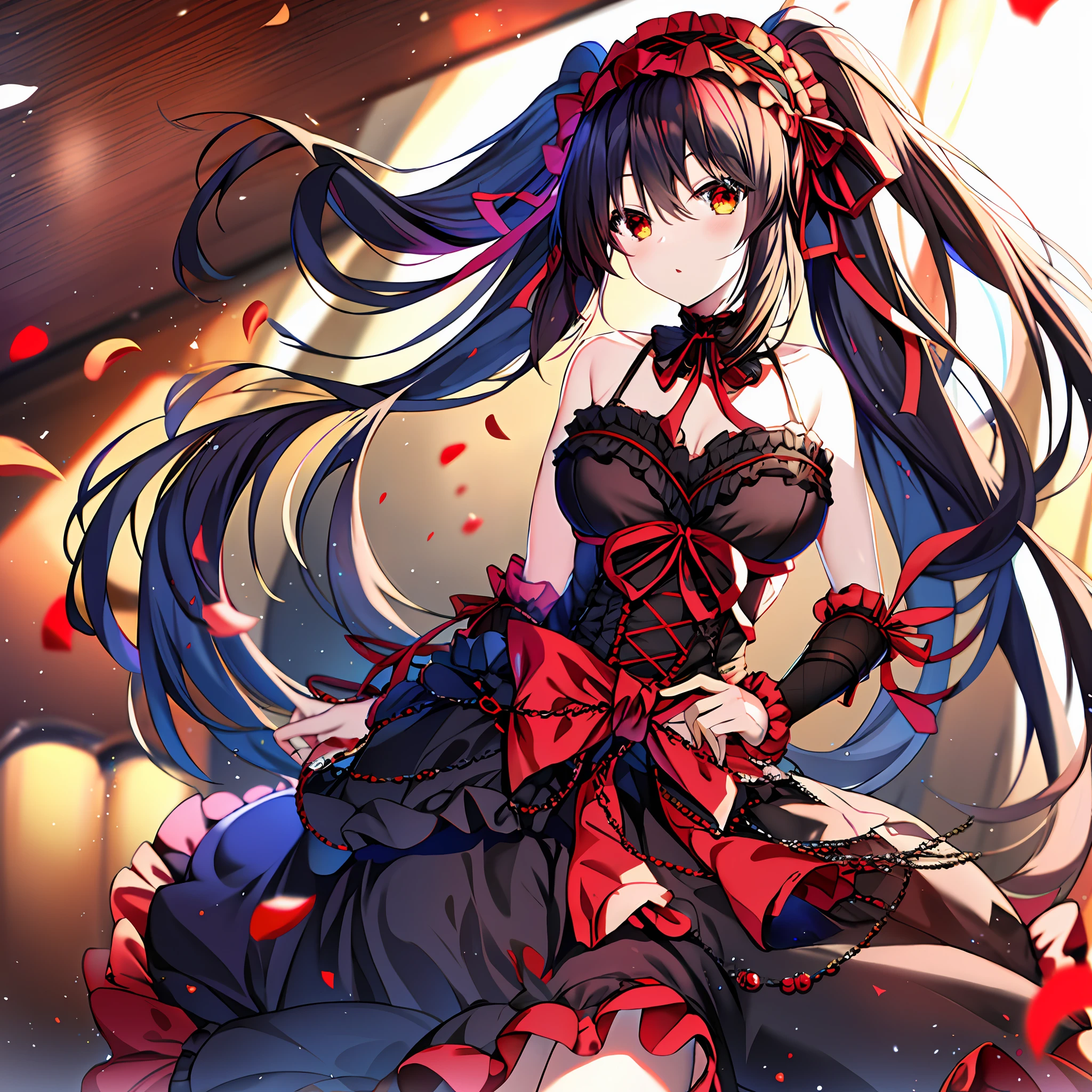 masterpiece, best quality, 1girl, tokisaki kurumi,