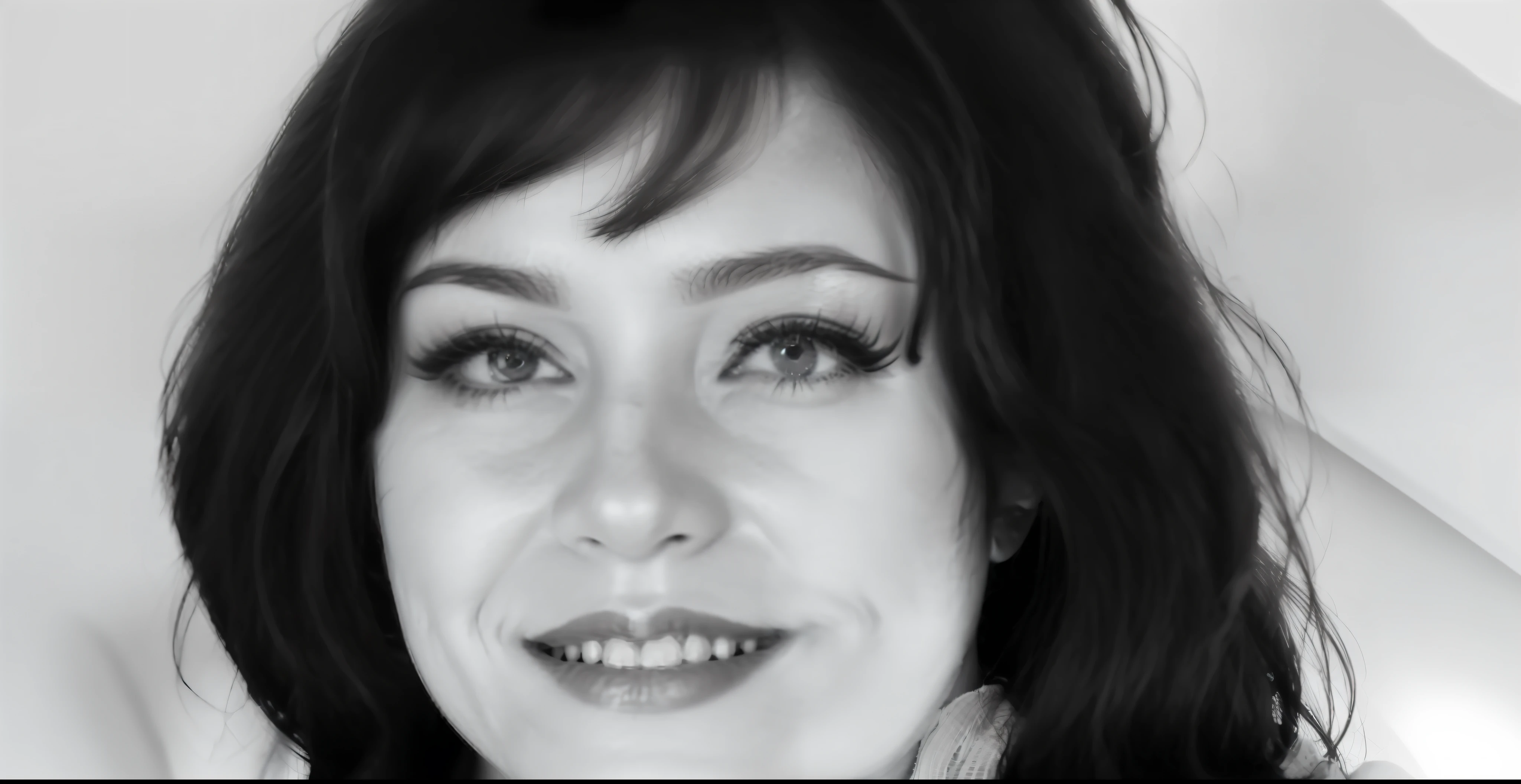 a close up of a woman with long hair smiling for a picture, sandra chevier, svetlana tigai, photo of sheryl sandberg, aleksandra waliszewska, selena quintanilla perez, anastasia ovchinnikova, sheryl sandberg, unreleased, derevschikova, svetlana belyaeva, marina federovna --auto --s2