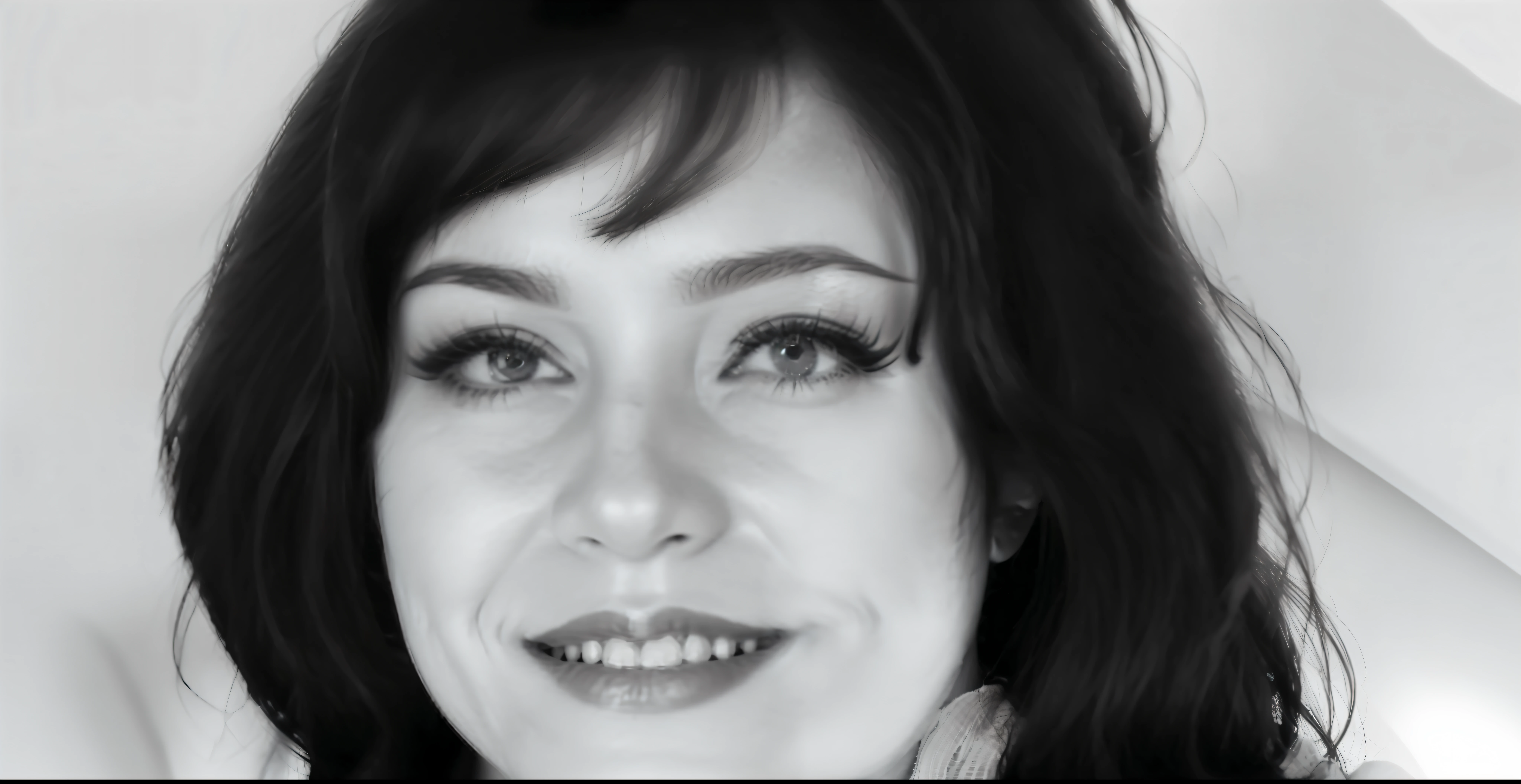a close up of a woman with long hair smiling for a picture, sandra chevier, svetlana tigai, photo of sheryl sandberg, aleksandra waliszewska, selena quintanilla perez, anastasia ovchinnikova, sheryl sandberg, unreleased, derevschikova, svetlana belyaeva, marina federovna --auto --s2