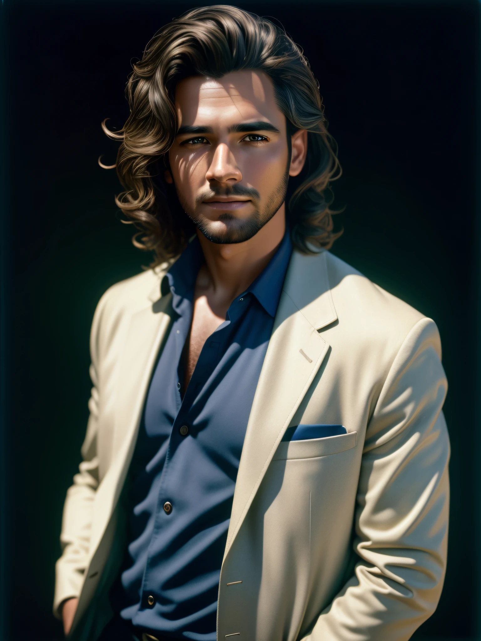 extremely detailed face, masterpiece, realistic, best quality, photorealistic, 8k, high res, standing, (looking at the camera), ordinary clothing, man, short wavy hair, by lee jeffries Nikon D850 film stock photography 4 kodak camera portra 400 lens f1.6 rich colors hyper realistic texture dramatic lighting irrealengine trending on artstation cinestill 800, (((full body))), young man,  (((18 year old boy)))
